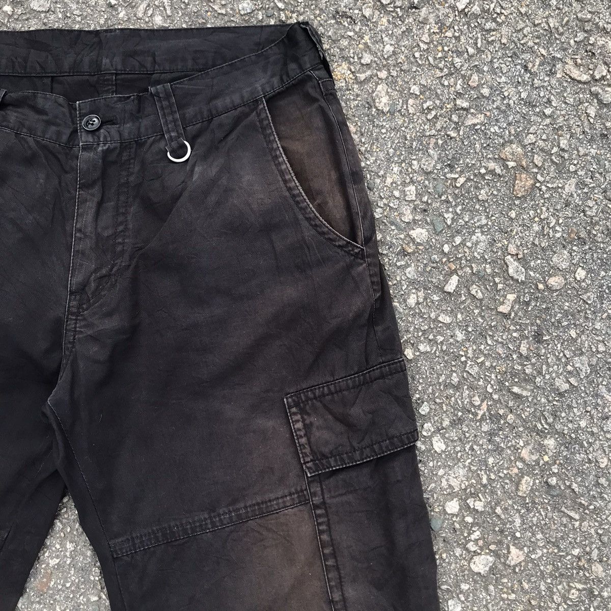Japanese Brand Vintage Japanese Brand Black Faded Tactical Cargo Pants Size US 30 / EU 46 - 5 Thumbnail