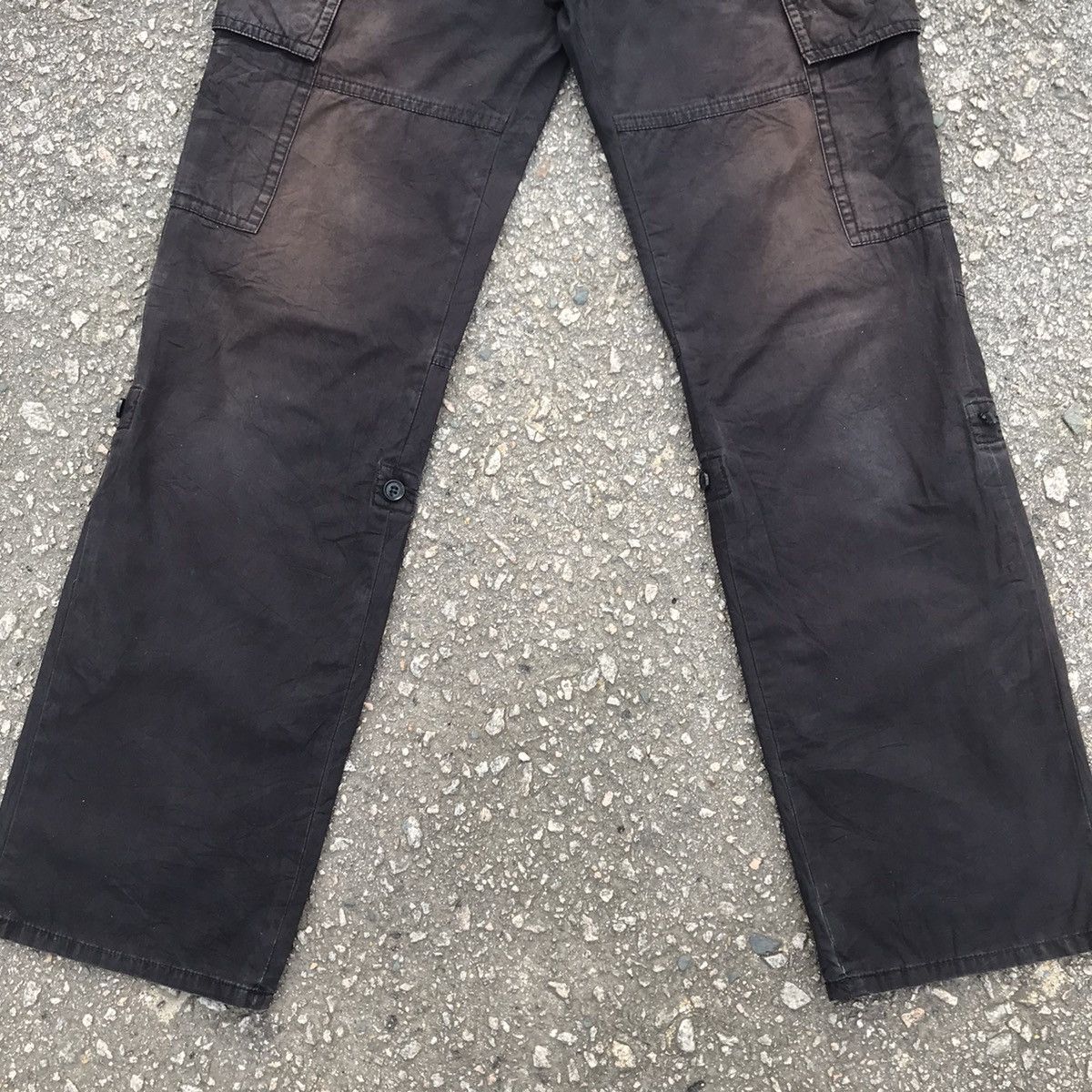 Japanese Brand Vintage Japanese Brand Black Faded Tactical Cargo Pants Size US 30 / EU 46 - 3 Thumbnail