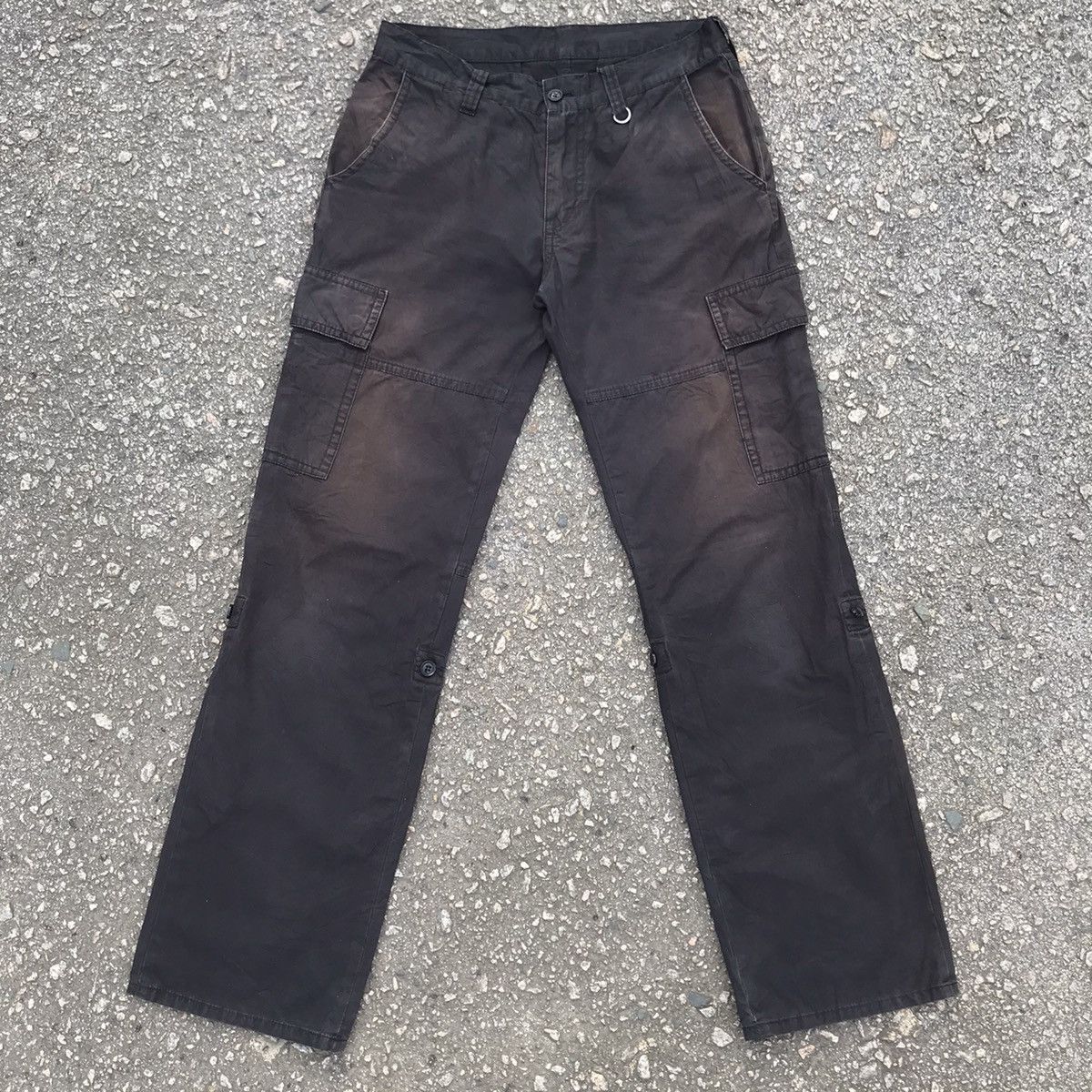 Japanese Brand Vintage Japanese Brand Black Faded Tactical Cargo Pants Size US 30 / EU 46 - 1 Thumbnail