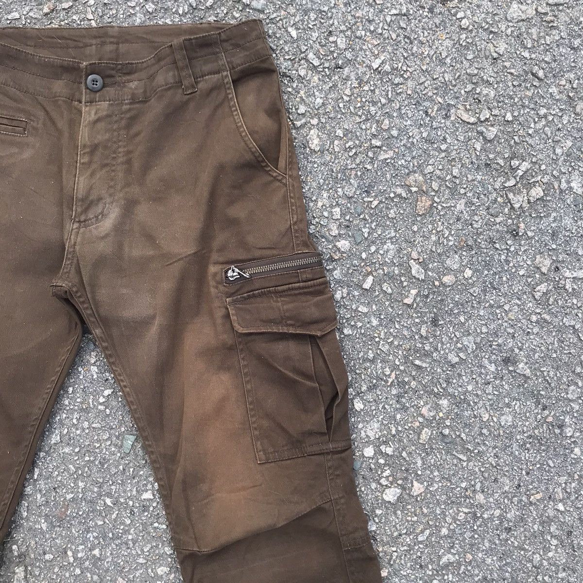 Japanese Brand GRAGEBLUE FADED TACTICAL CARGO PANTS Size US 31 - 5 Thumbnail