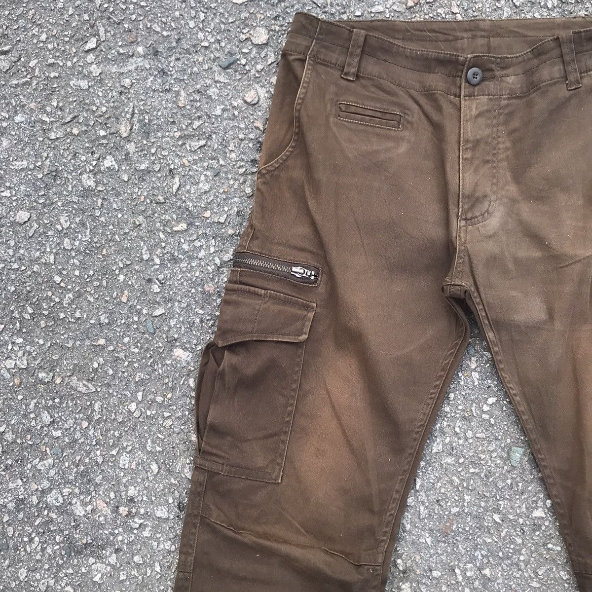 Japanese Brand GRAGEBLUE FADED TACTICAL CARGO PANTS Size US 31 - 4 Thumbnail