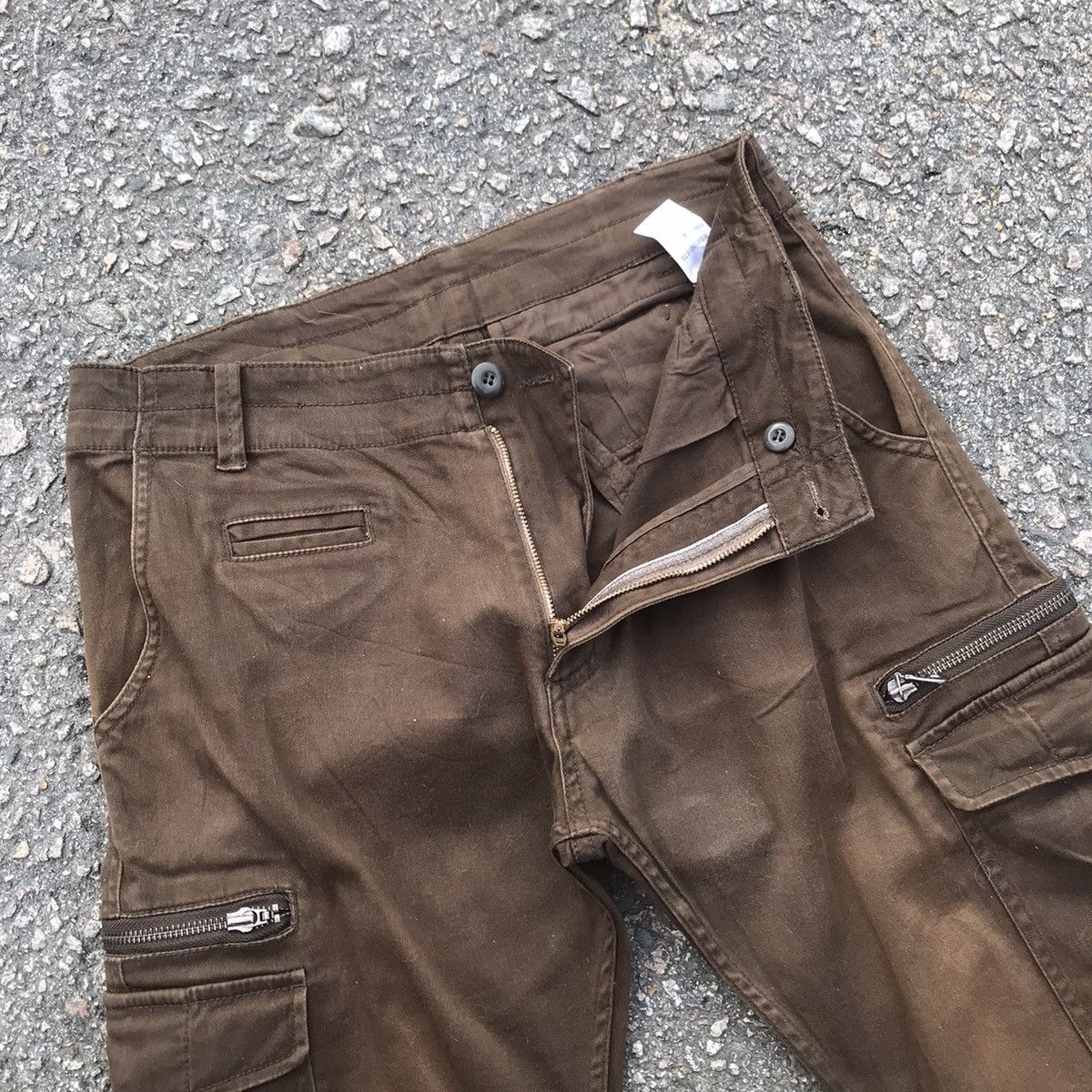 Japanese Brand GRAGEBLUE FADED TACTICAL CARGO PANTS Size US 31 - 9 Thumbnail
