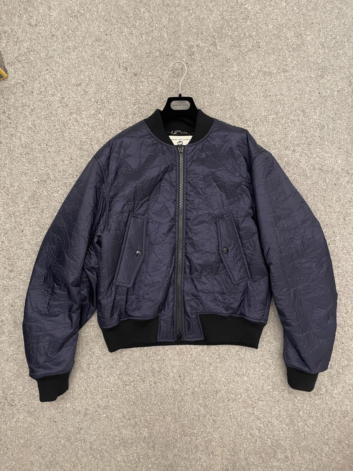 Dries Van Noten Dries Van Noten Vallow Back Zip Bomber Jacket Size US M / EU 48-50 / 2 - 2 Thumbnail