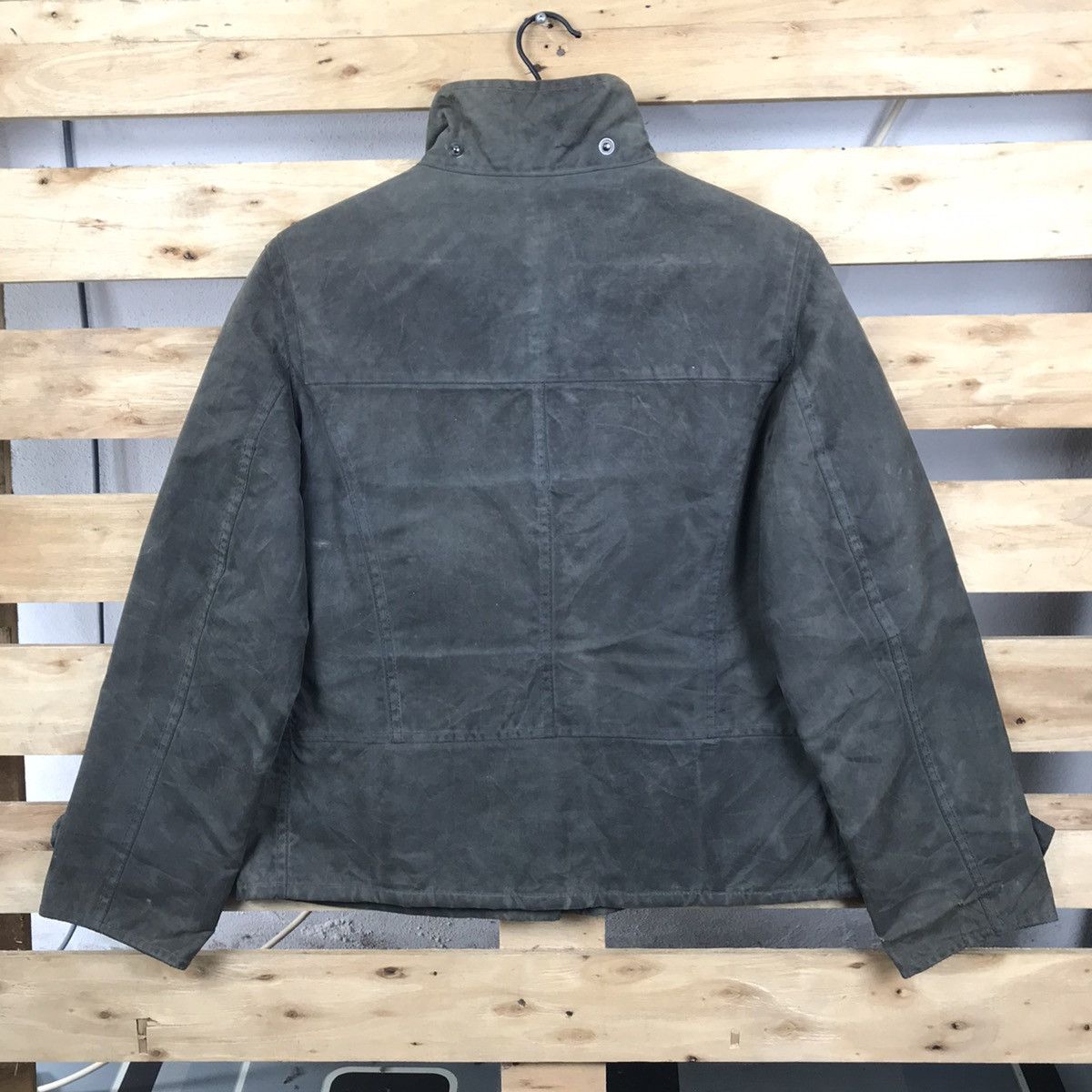 Barbour × Vintage Vintage Barbour Waxed Alice Short Duffle Jacket Size M / US 6-8 / IT 42-44 - 11 Thumbnail