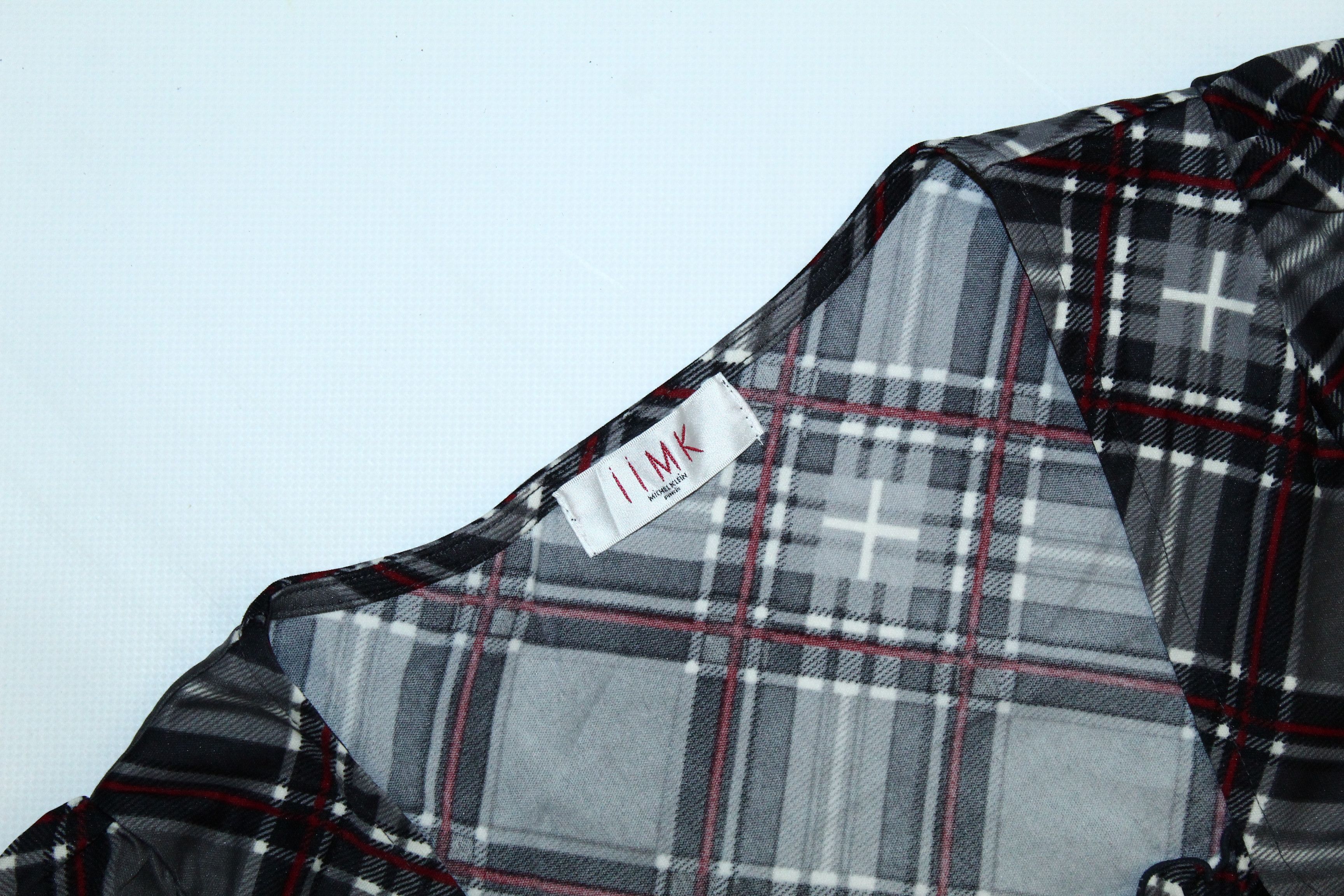Japanese Brand 💥RARE💥 IIMK Michel Klein Paris Tartan Tunic Dress Size S / US 4 / IT 40 - 3 Thumbnail