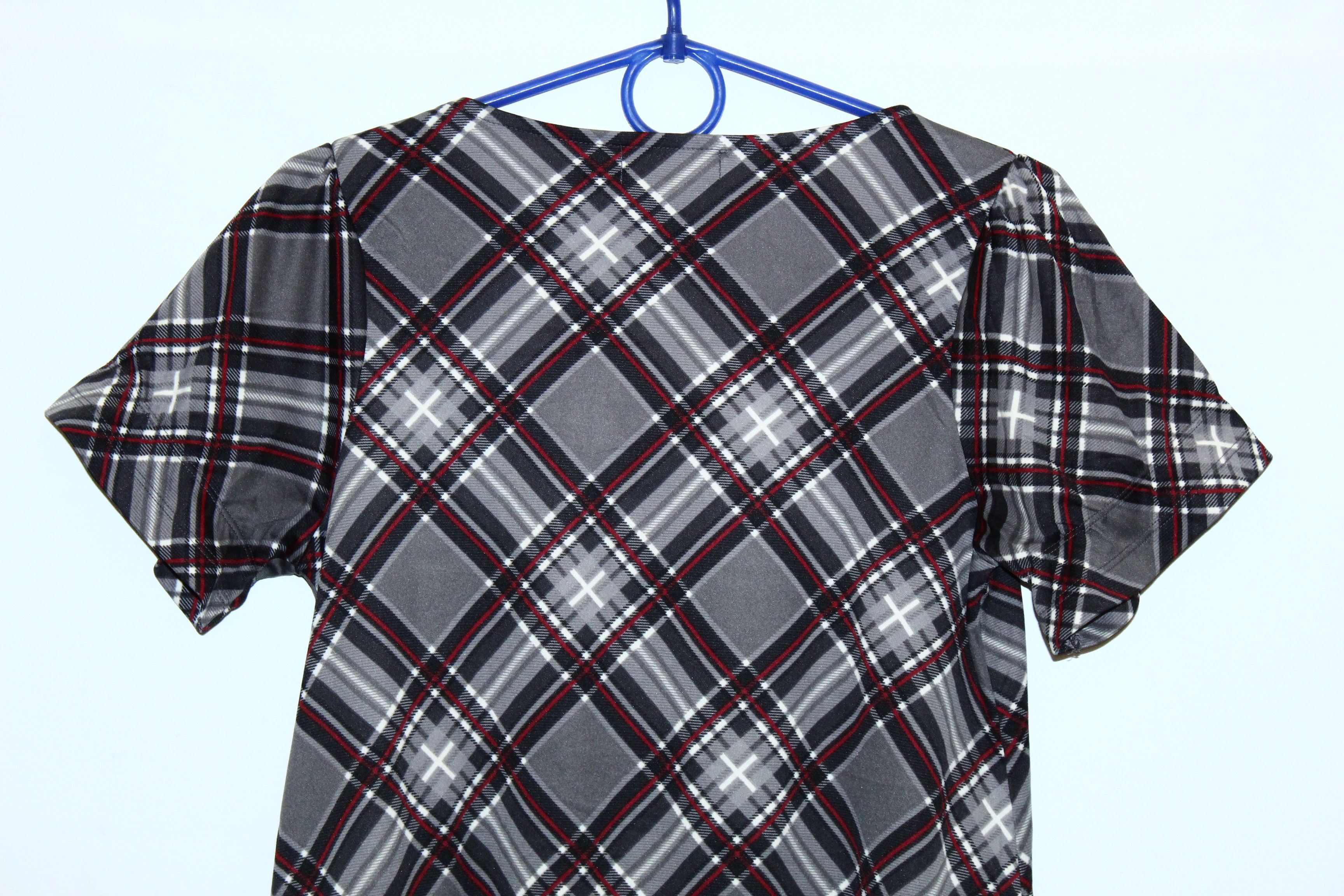 Japanese Brand 💥RARE💥 IIMK Michel Klein Paris Tartan Tunic Dress Size S / US 4 / IT 40 - 5 Thumbnail