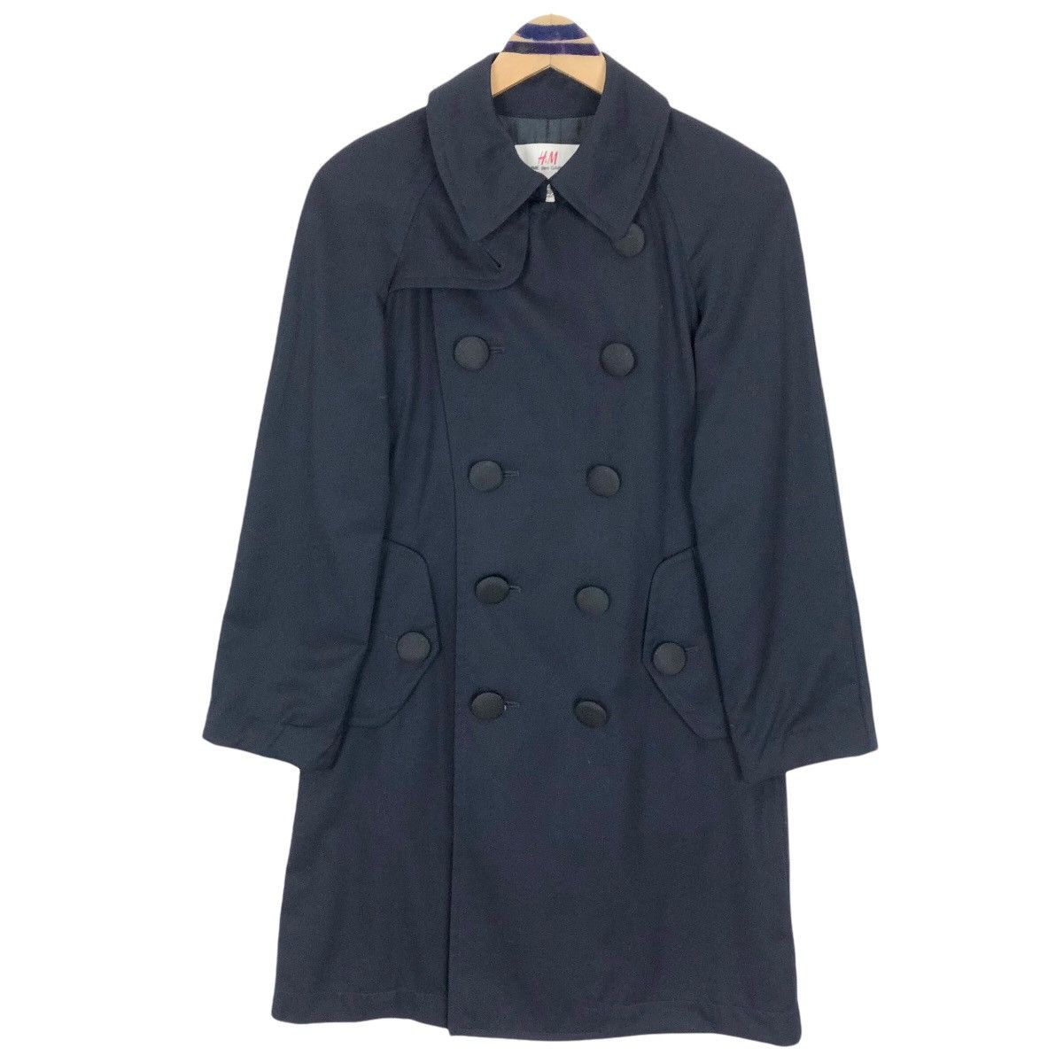 Comme des Garcons Comme Des Garçons X H&M Trench Coat Cotton Double Breasted Size XS / US 0-2 / IT 36-38 - 1 Thumbnail