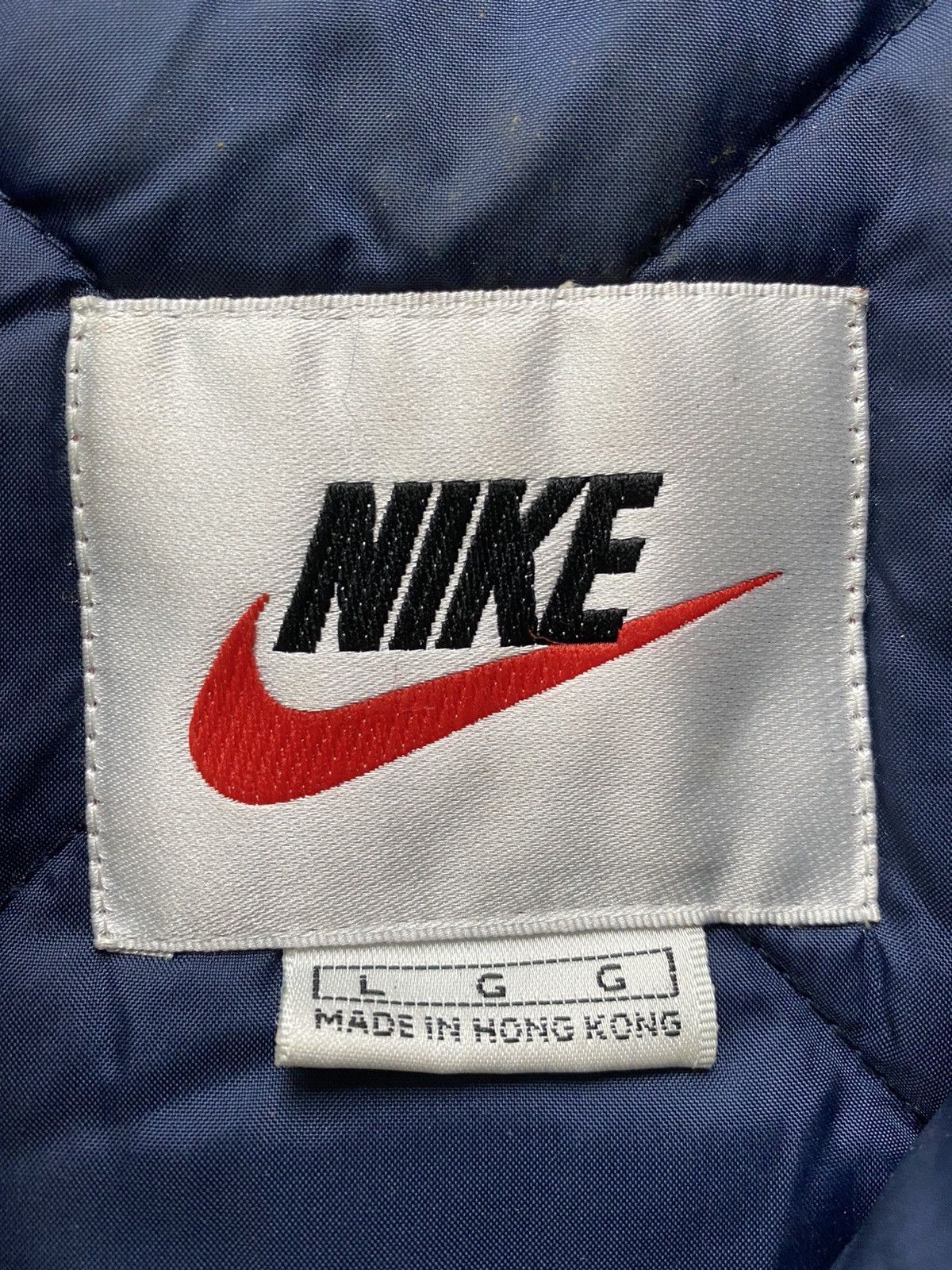 Nike Vintage Nike Pullover Puffer Jacket Center Swoosh Blue 90’s Size US L / EU 52-54 / 3 - 10 Thumbnail