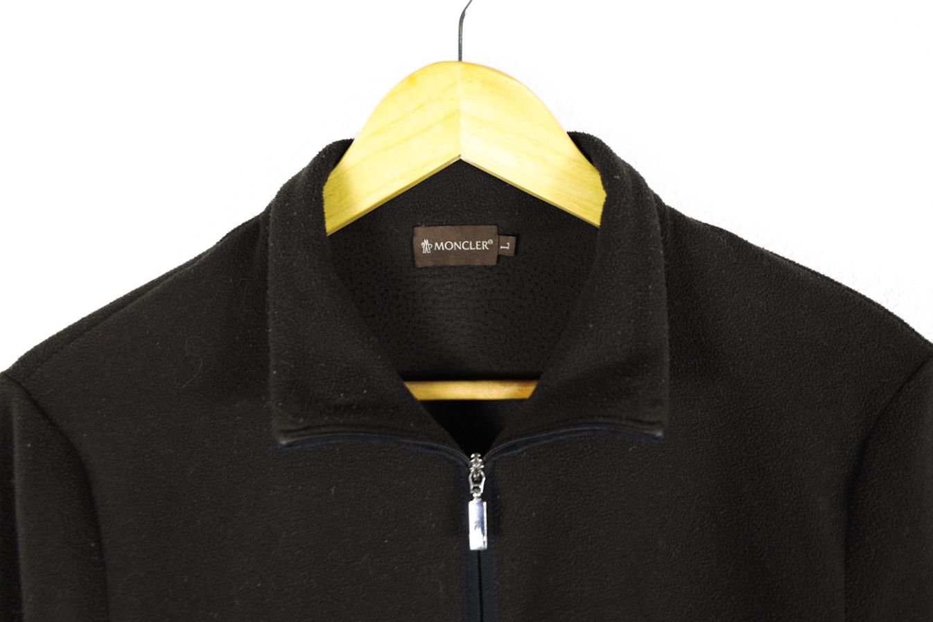 Moncler × Vintage Vintage Moncler Fleece Track Lightweight Jacket Size L / US 10 / IT 46 - 4 Thumbnail