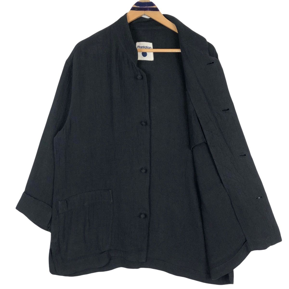 Issey Miyake Vintage Plantation Issey Miyake Mandarin Collar Hemp Jacket Size US L / EU 52-54 / 3 - 6 Thumbnail