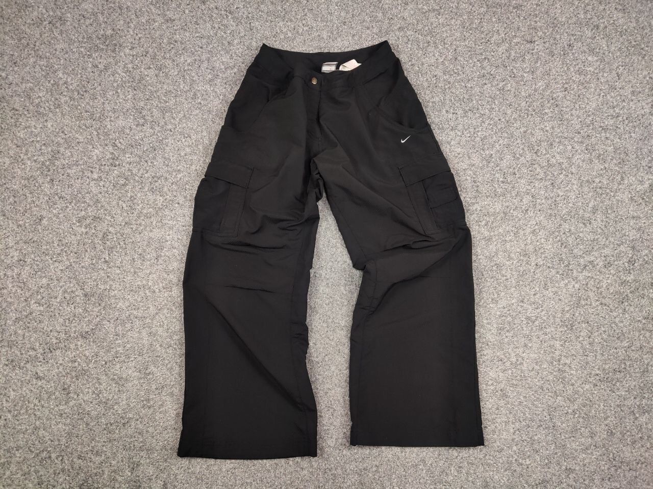 Nike Vintage 90's Nike logo Cargo Black wide light Bondage Pants Size 30" / US 8 / IT 44 - 13 Thumbnail