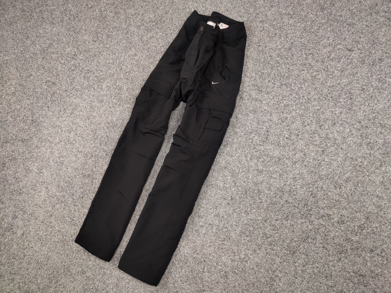 Nike Vintage 90's Nike logo Cargo Black wide light Bondage Pants Size 30" / US 8 / IT 44 - 3 Thumbnail