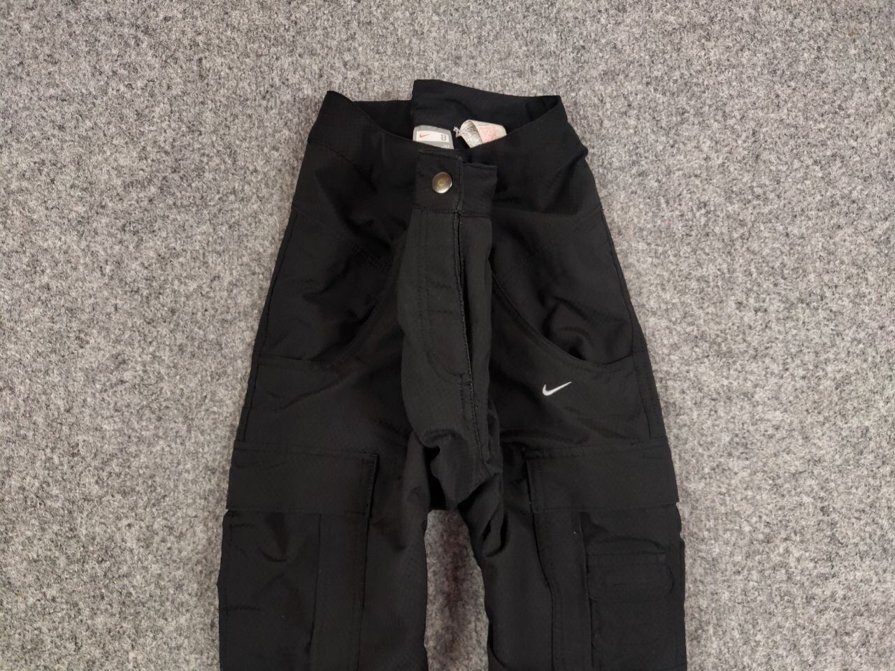 Nike Vintage 90's Nike logo Cargo Black wide light Bondage Pants Size 30" / US 8 / IT 44 - 7 Thumbnail