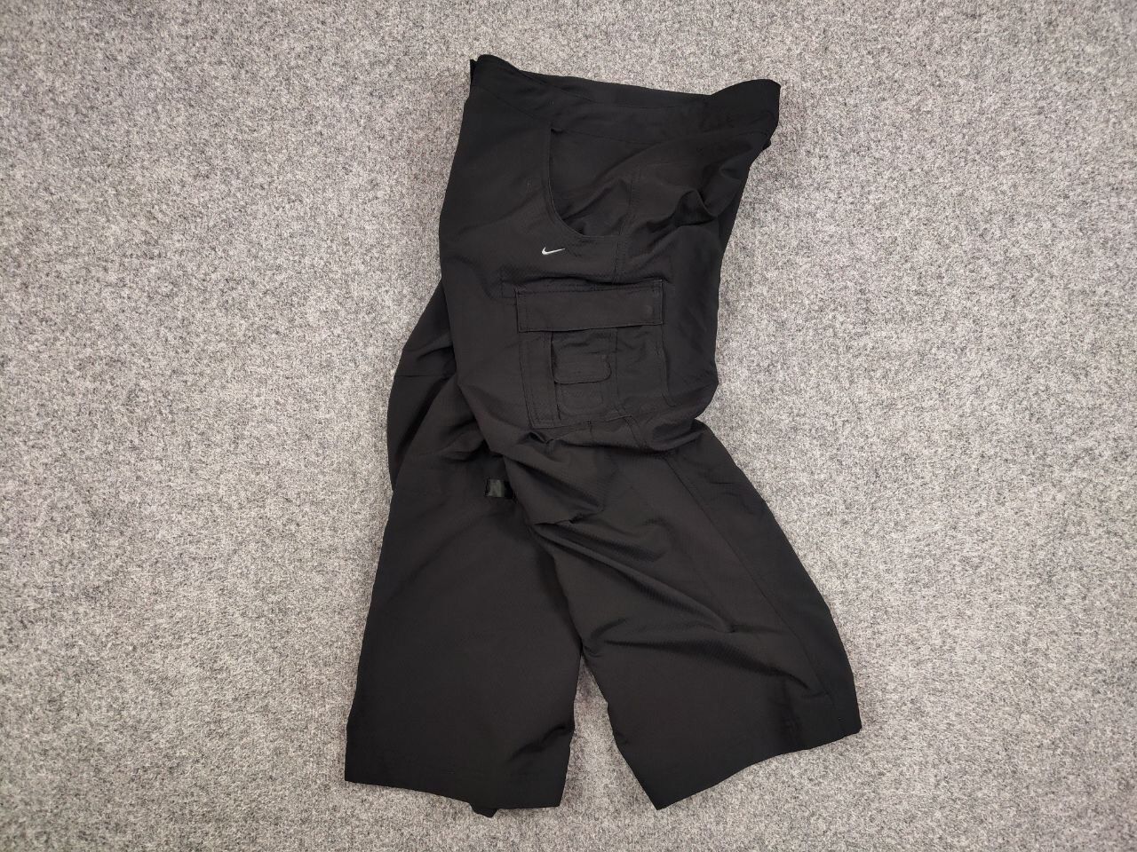 Nike Vintage 90's Nike logo Cargo Black wide light Bondage Pants Size 30" / US 8 / IT 44 - 15 Thumbnail