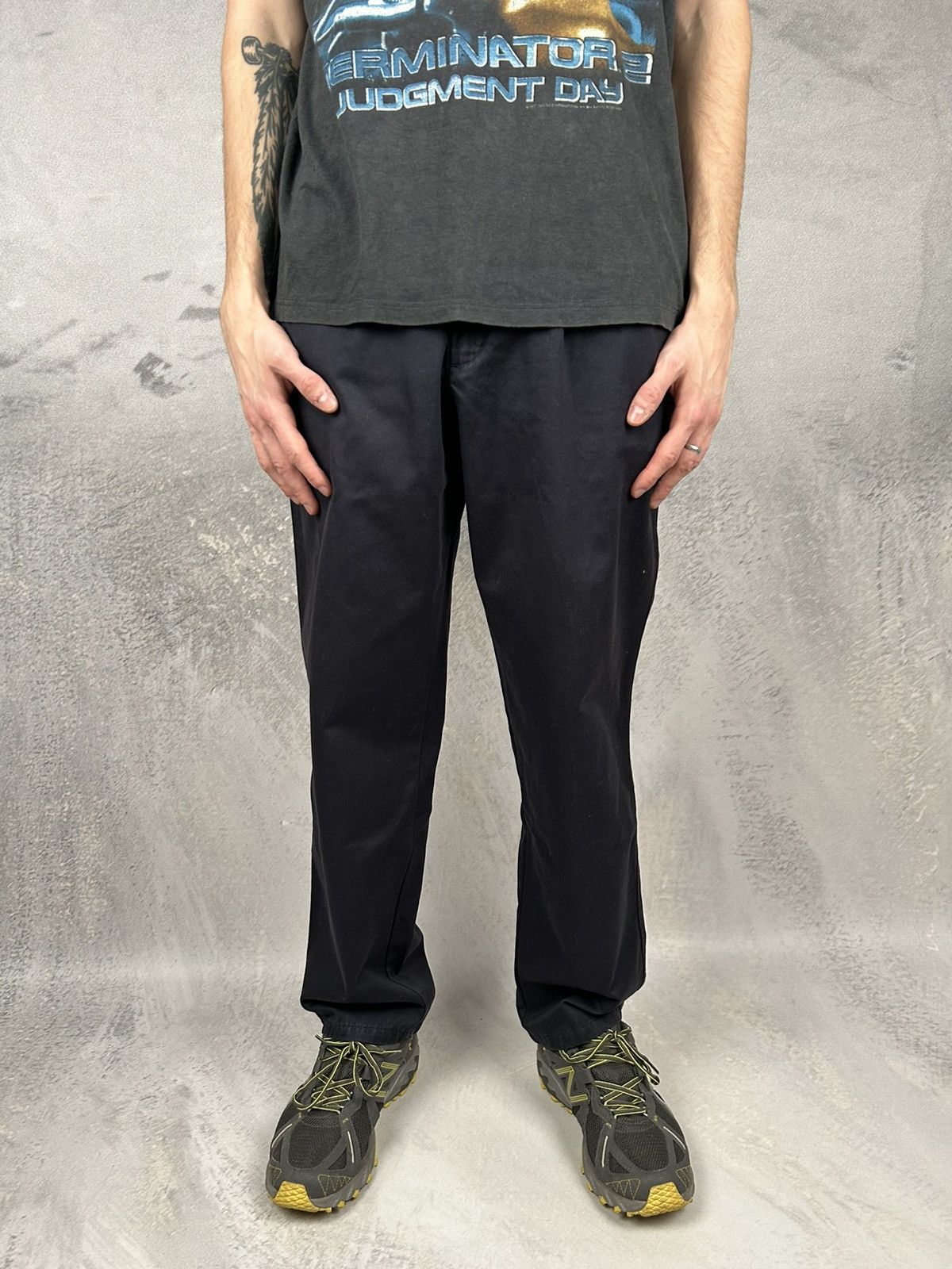 Dockers Dockers Chino Pants Navy Skateboards Vintage Workwear Size US 33 - 3 Thumbnail