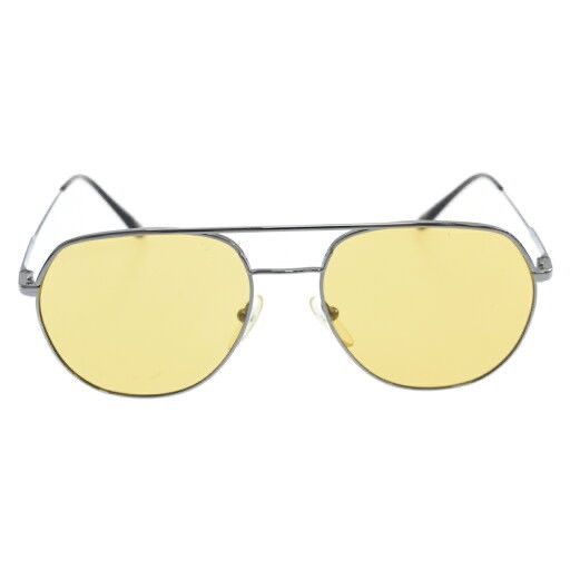 image of Prada Yellow Tint Aviator Sunglasses, Men's