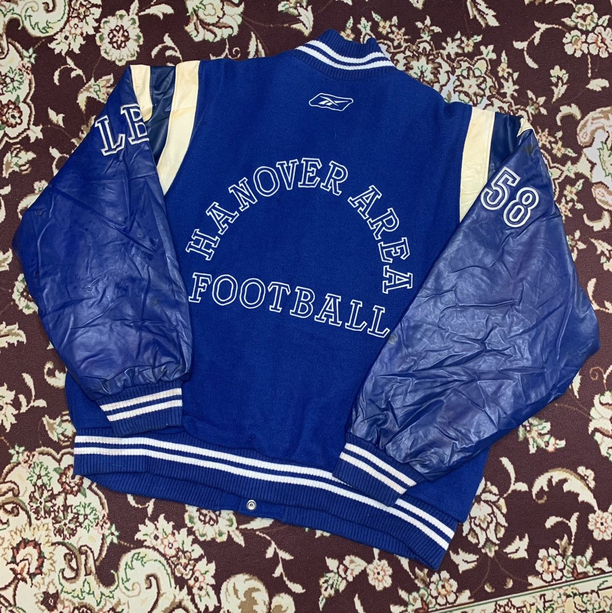 Vintage 90's Hanover Area Football Reebok Varsity Jacket
