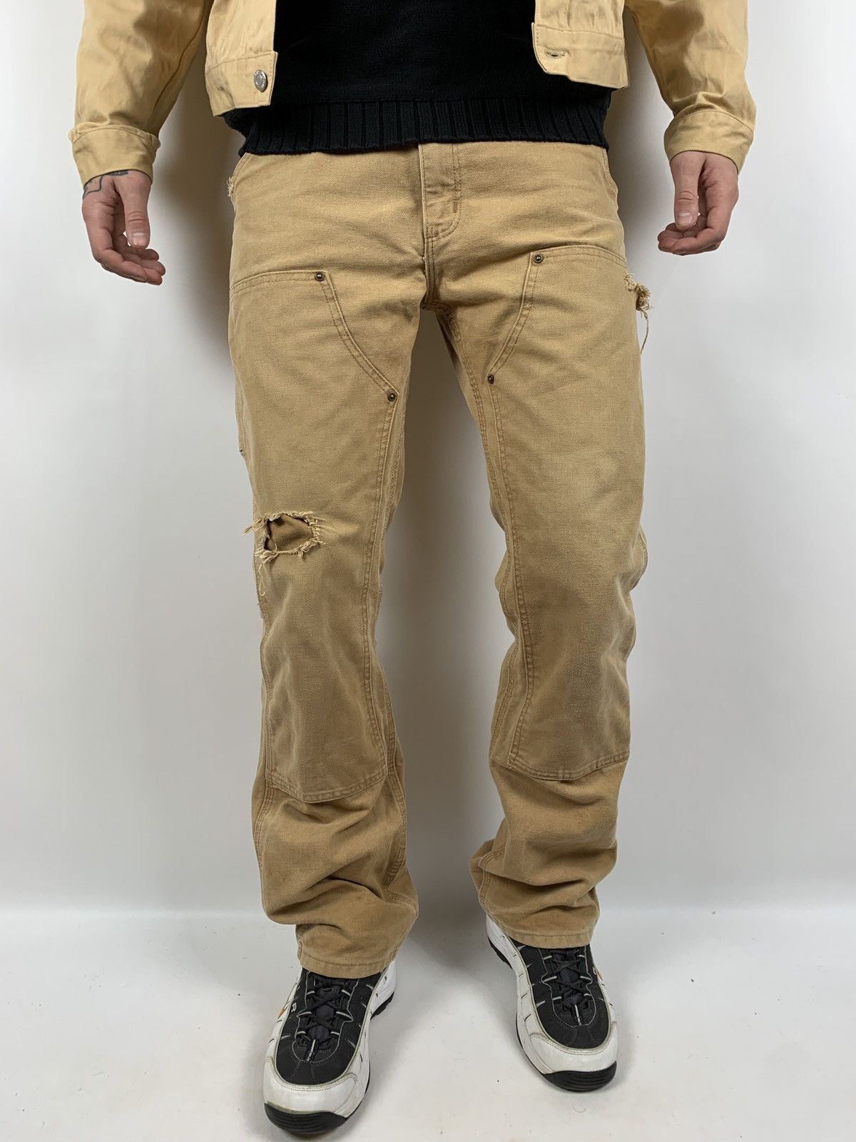 Vintage Carhartt Double Knee Sand Brown store Pants