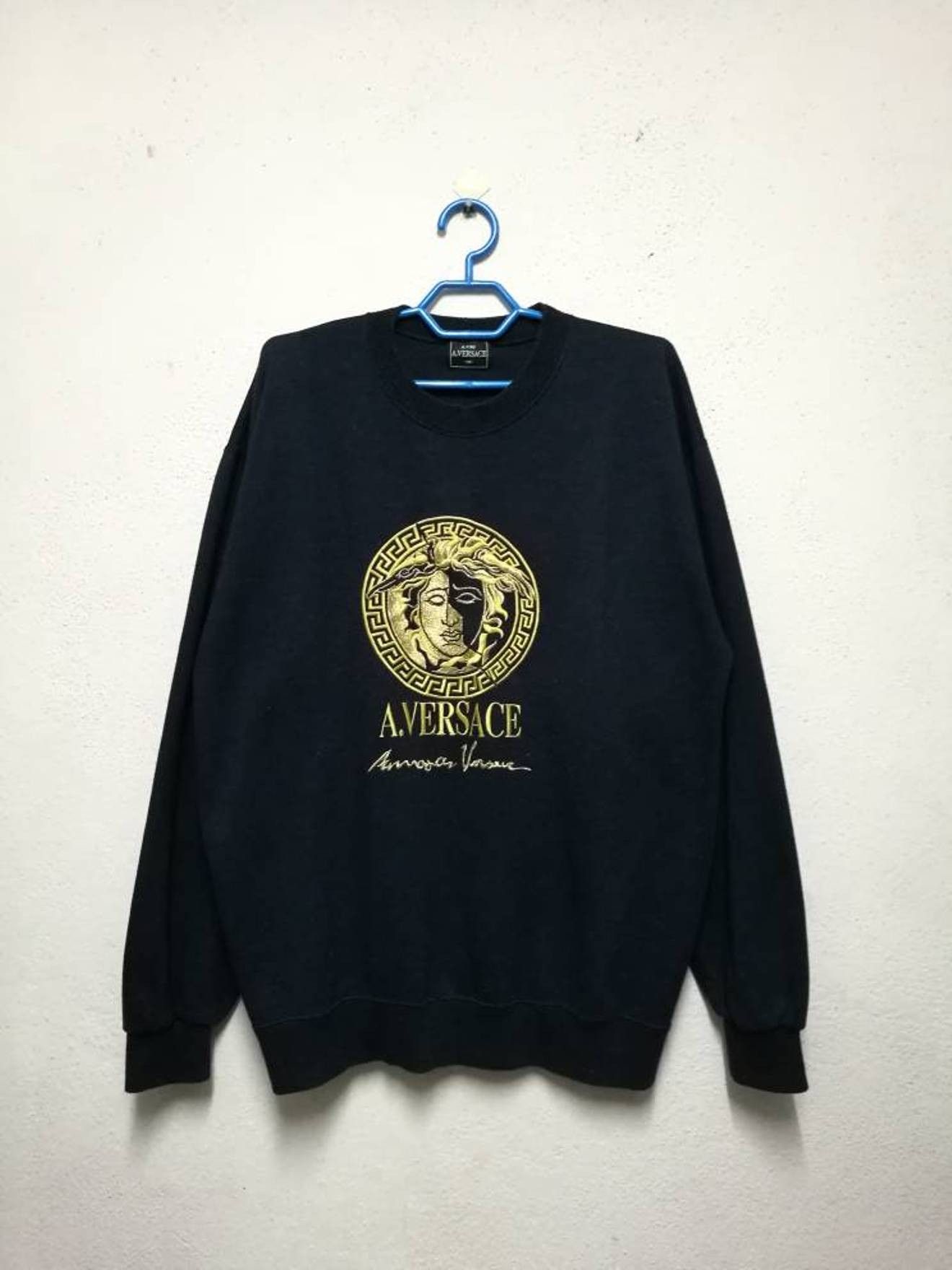 Vintage 90s Alfredo Versace Medusa Sweater A. Versace Jacket 