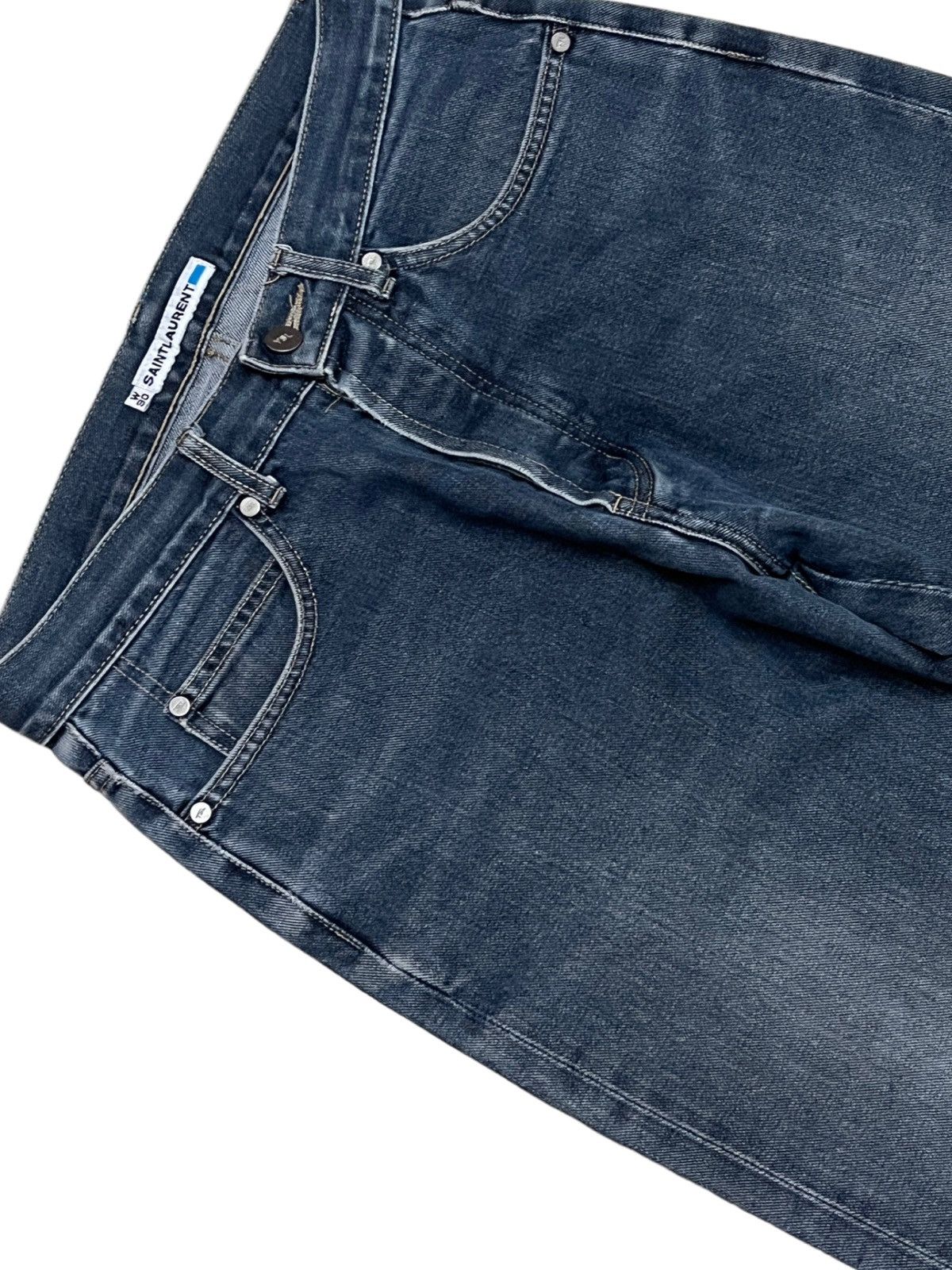 Designer × Saint Laurent Paris × Yves Saint Laurent Vintage Designer Saint Laurent Denim Jeans Size US 30 / EU 46 - 4 Thumbnail