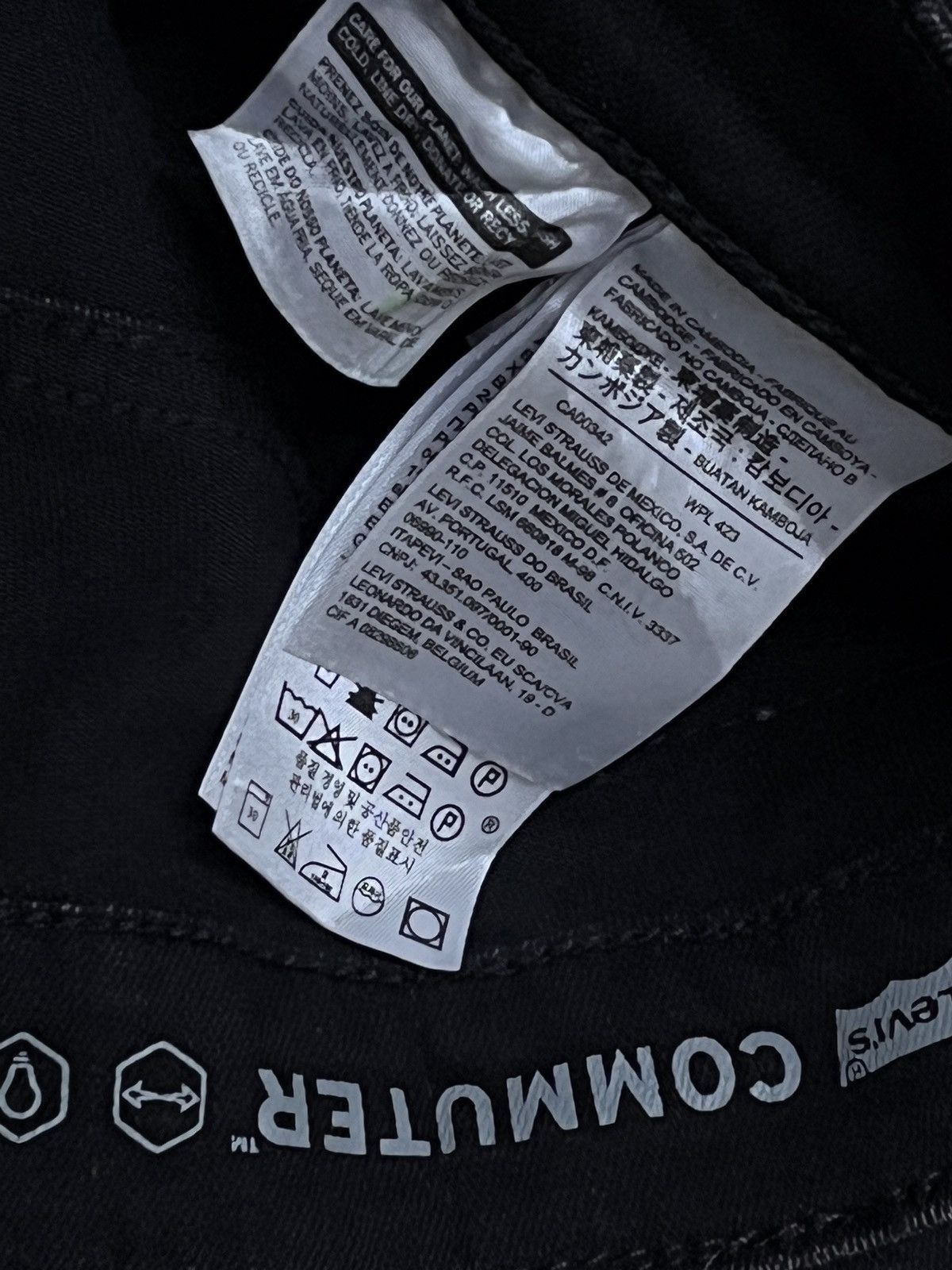 Levis 511 Commuter Black Casual Denim
