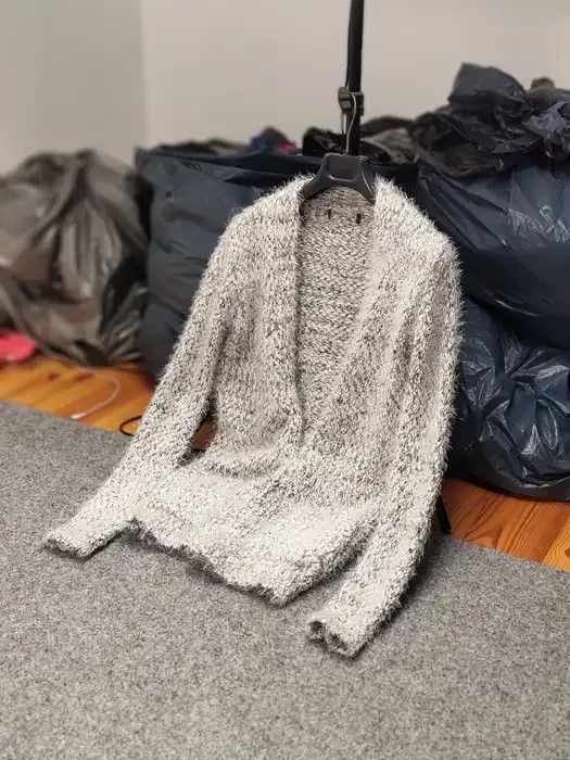Japanese Brand Vintage 90's Japanese Cardigan Mohair Style Fuzzy Sweater Size XS / US 0-2 / IT 36-38 - 10 Thumbnail