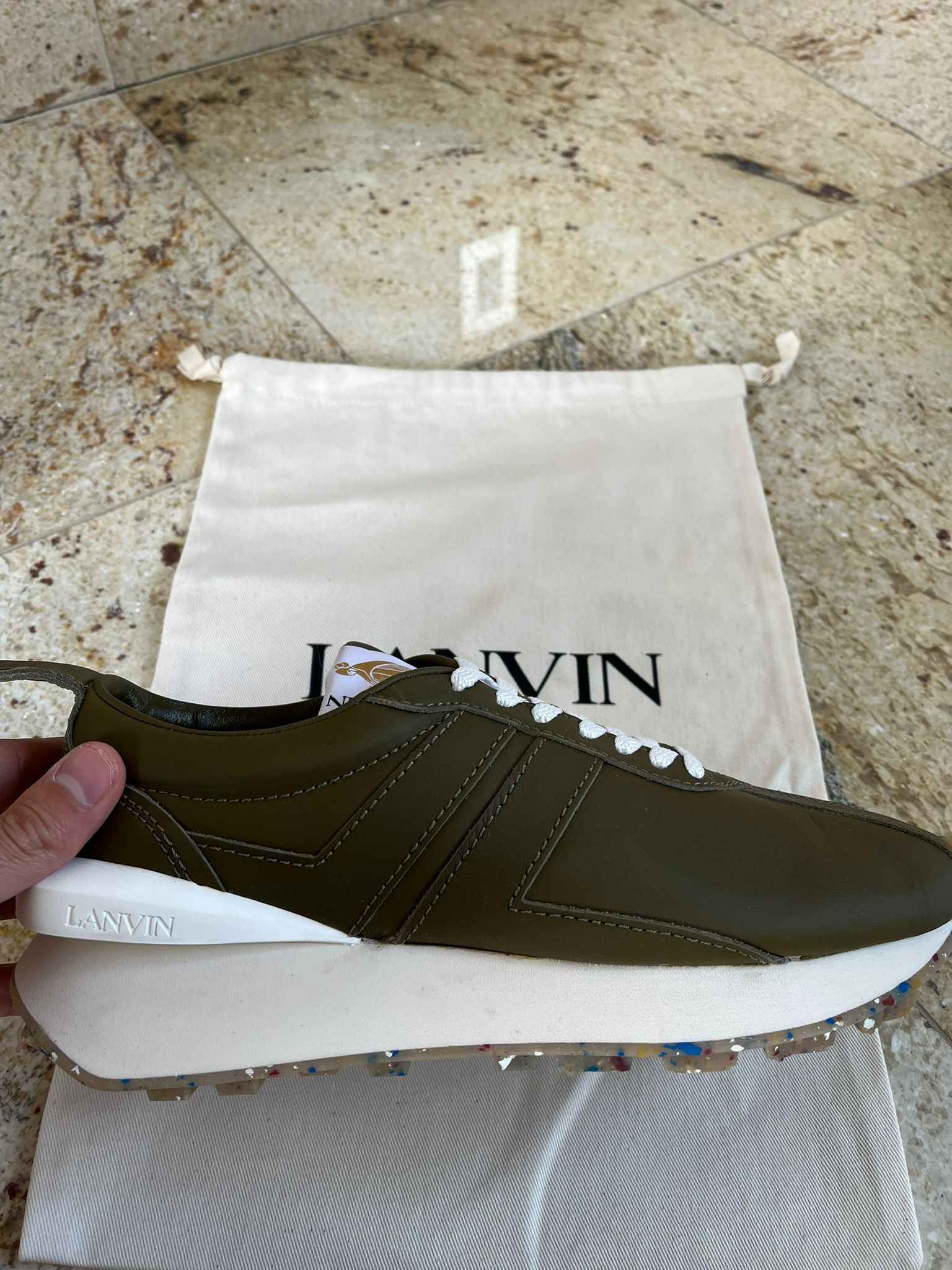 Gallery Dept. × Lanvin Sneakers in Military Green Color Size US 7 / EU 40 - 12 Thumbnail