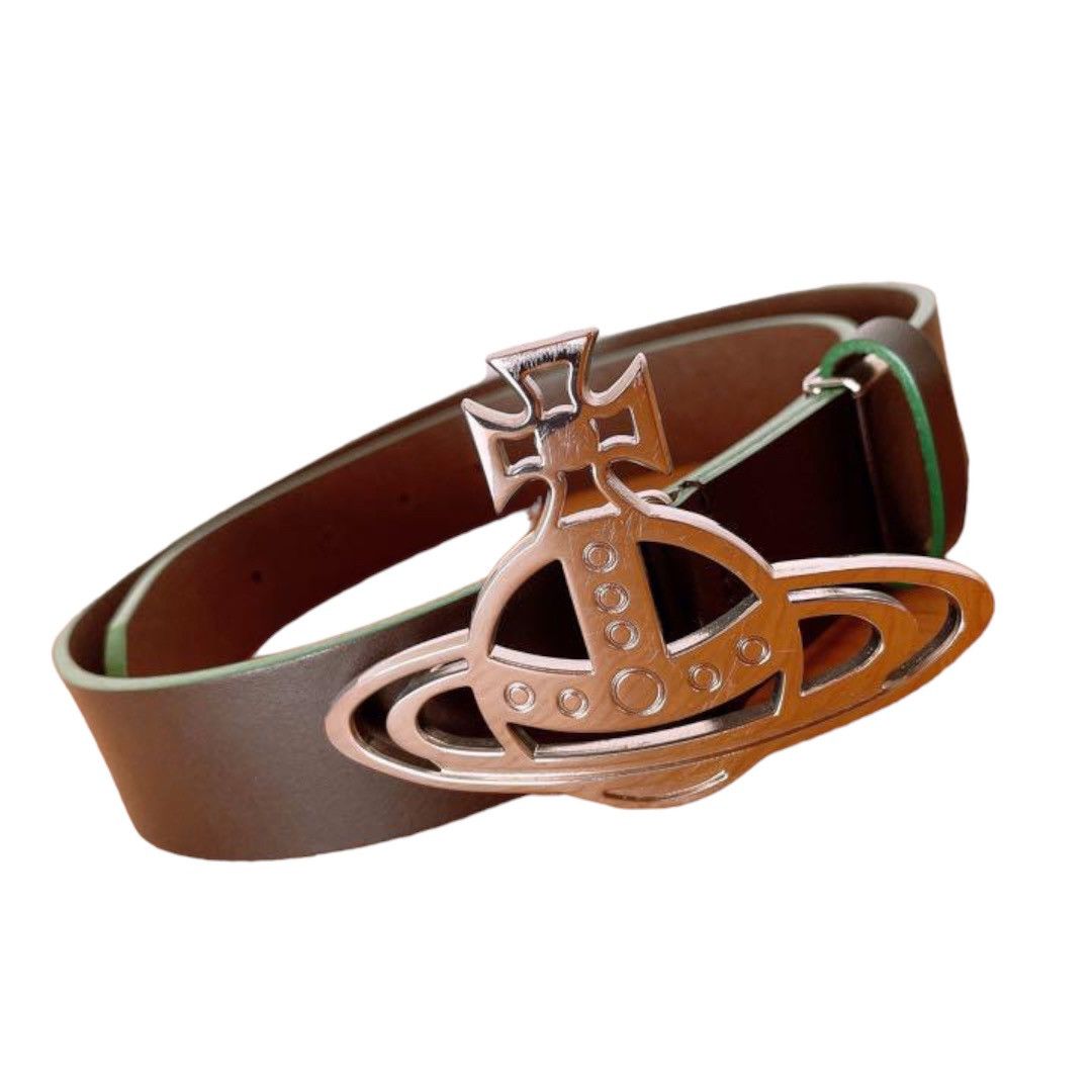 Pre-owned Vivienne Westwood Brown Orb Belt