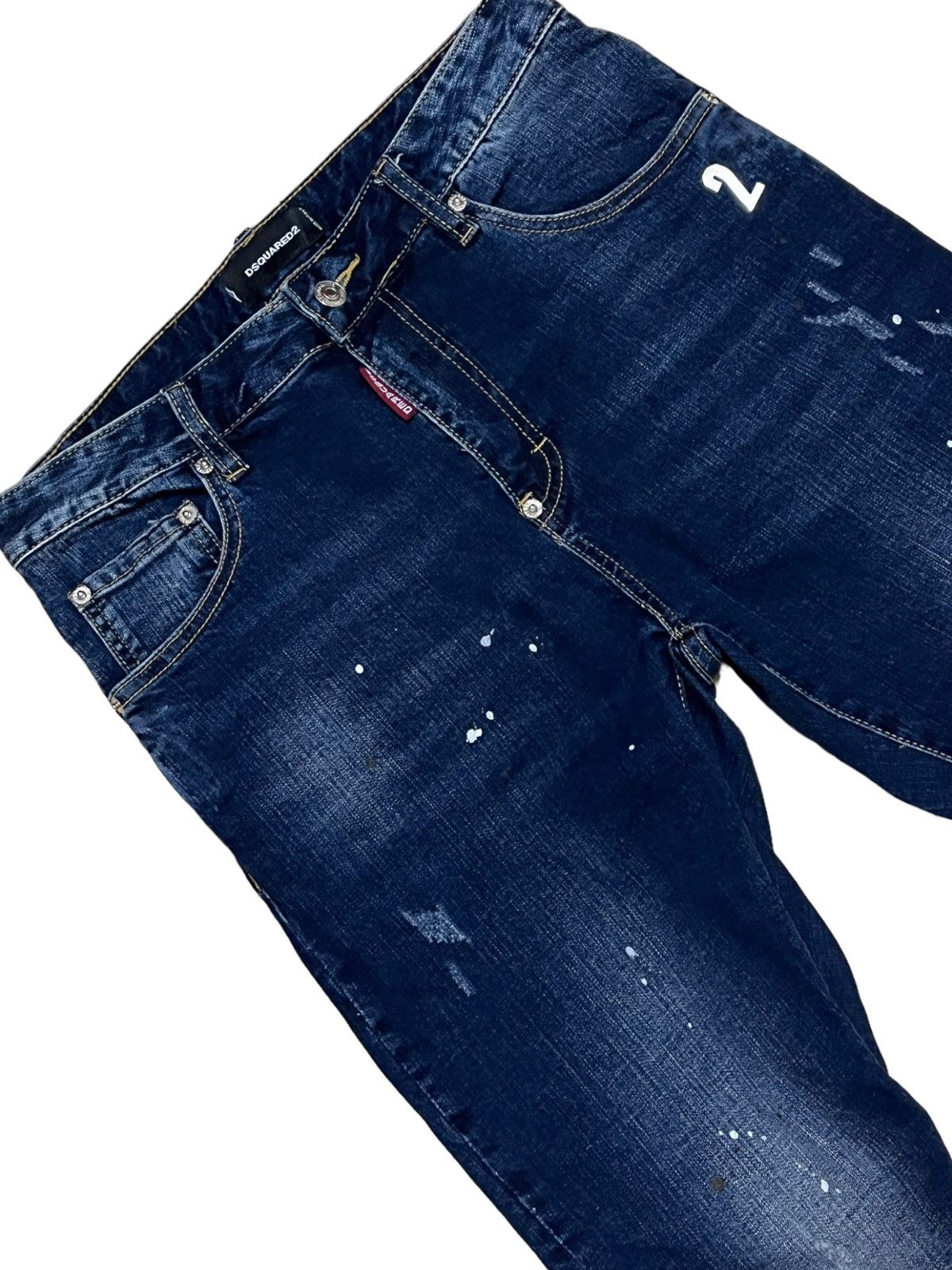 Designer × Dsquared2 Designer Dsquared 2 Splash Distressed Denim Size US 30 / EU 46 - 4 Thumbnail