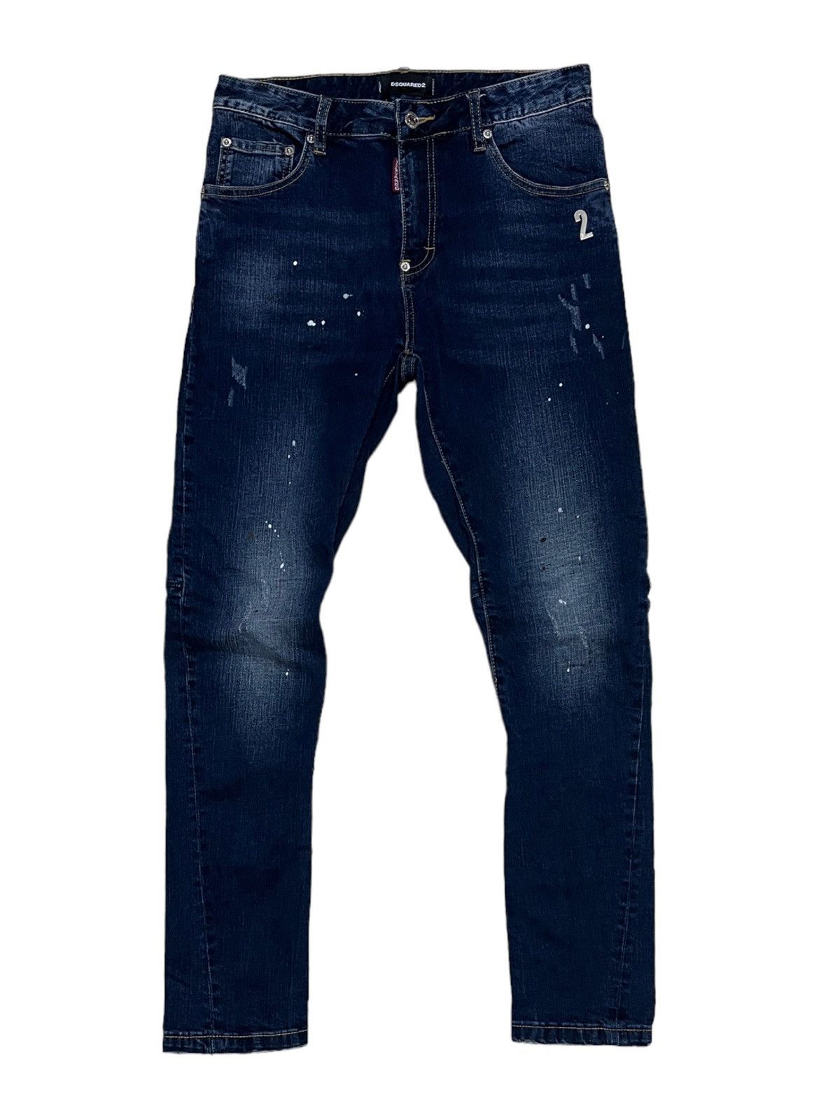 Designer Dsquared 2 Splash Distressed Denim