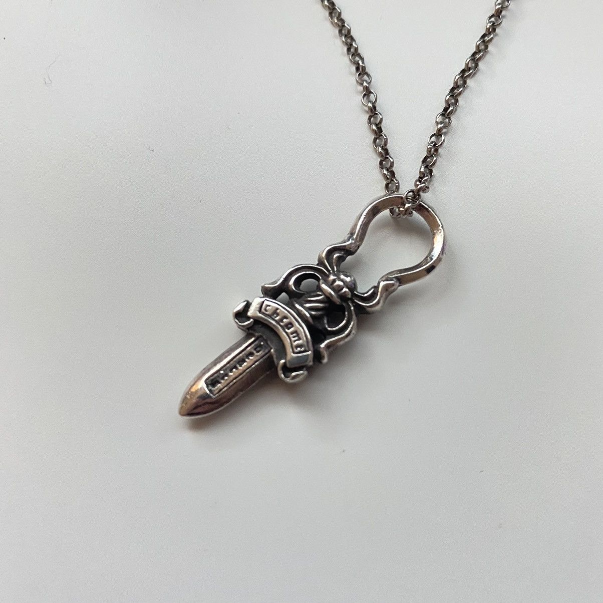 Chrome Hearts Chrome Hearts Rare Double Sided Dagger Pendant