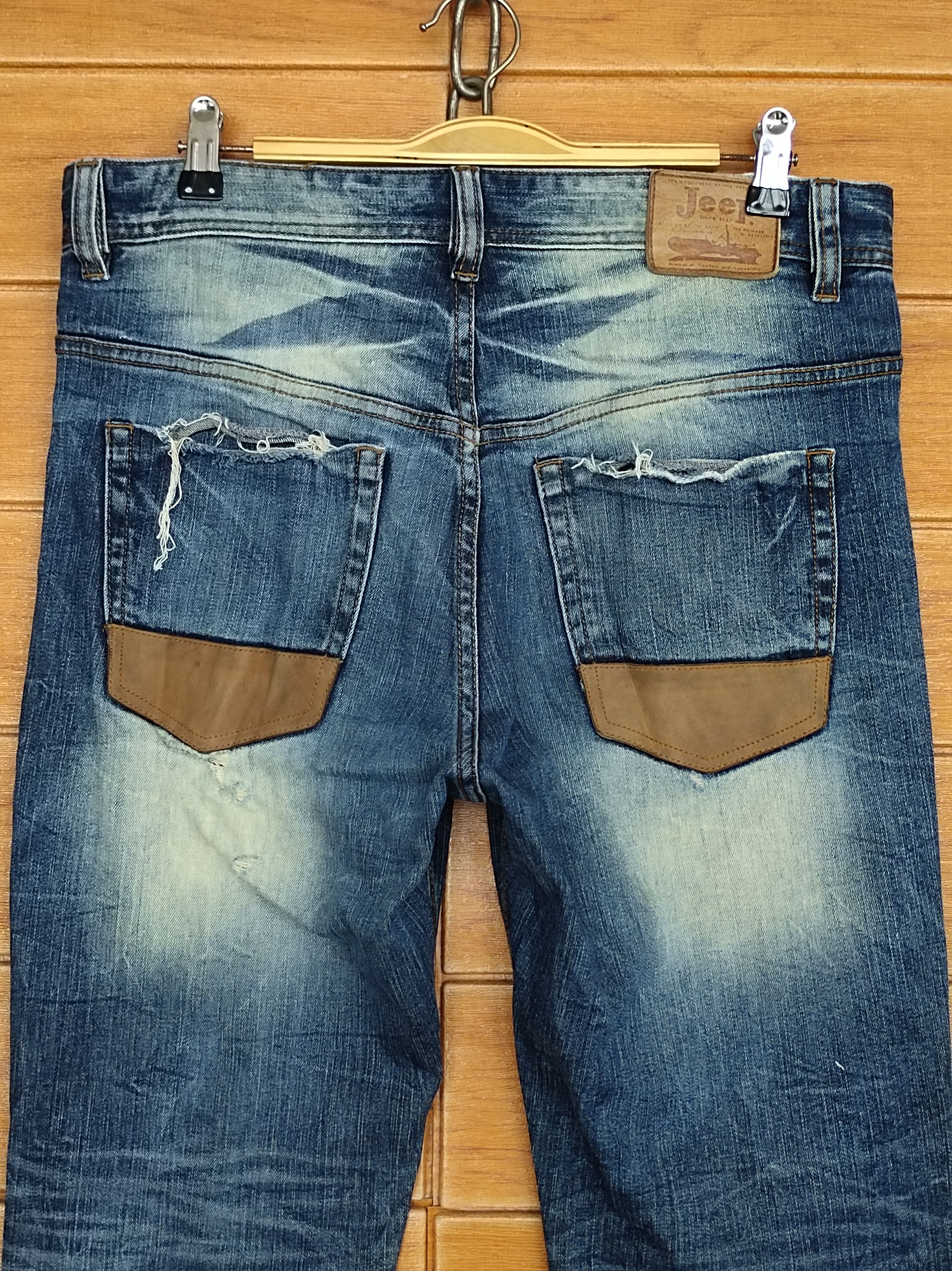 PPFM Vintage Jeep Japan Distressed Denim Jeans Ppfm Undercover Size US 33 - 12 Thumbnail