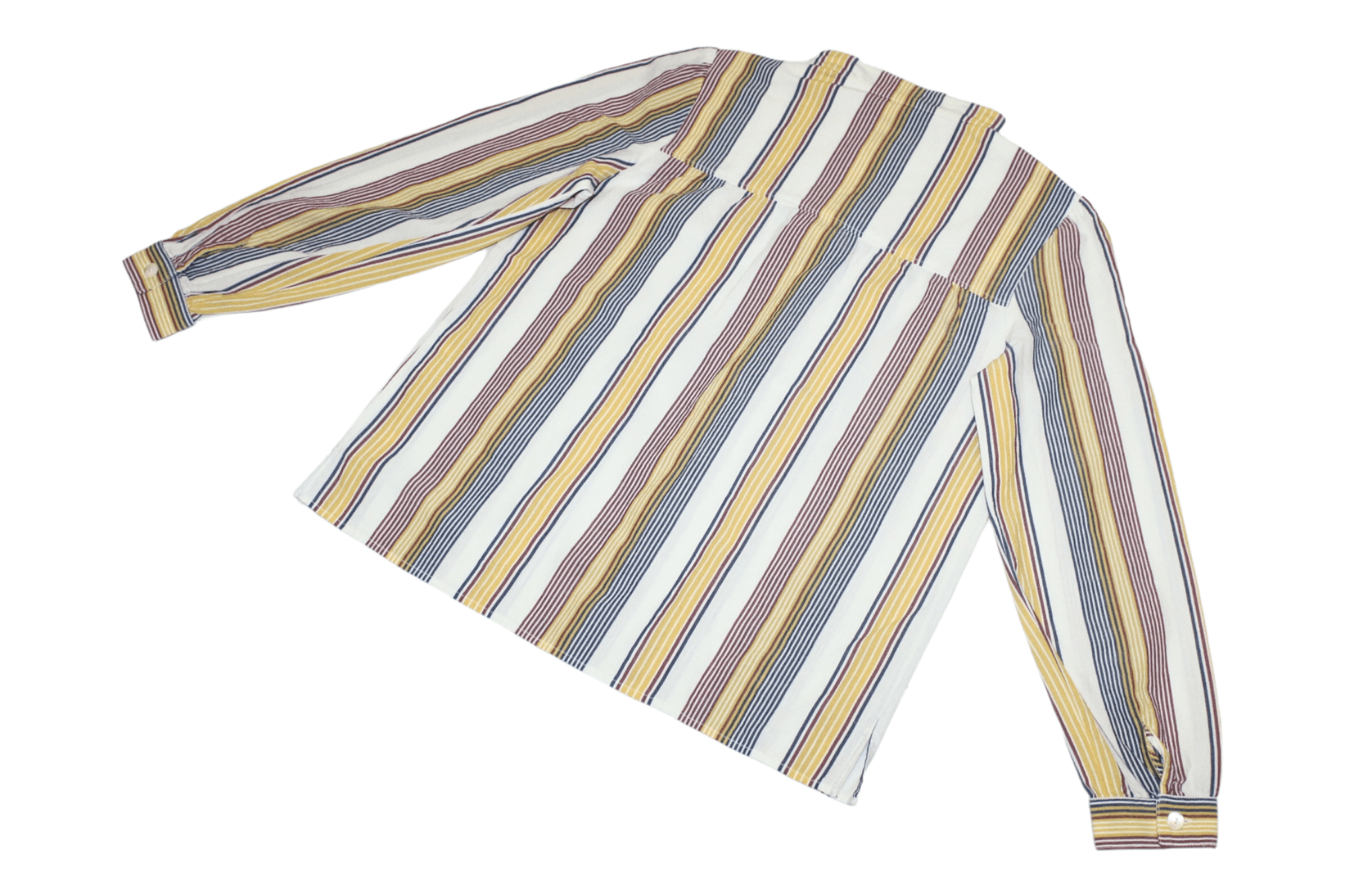 A.P.C. A.P.C. Coloured Stripes Washed Linen Korean neck Shirt Size S / US 4 / IT 40 - 7 Thumbnail