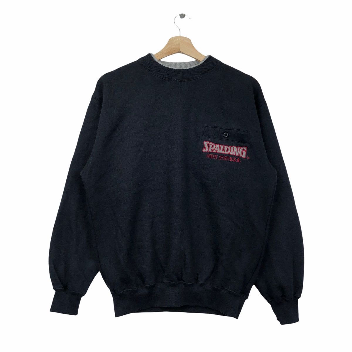 Vintage Spalding Sportswear Spell Out Embroidery Pullover