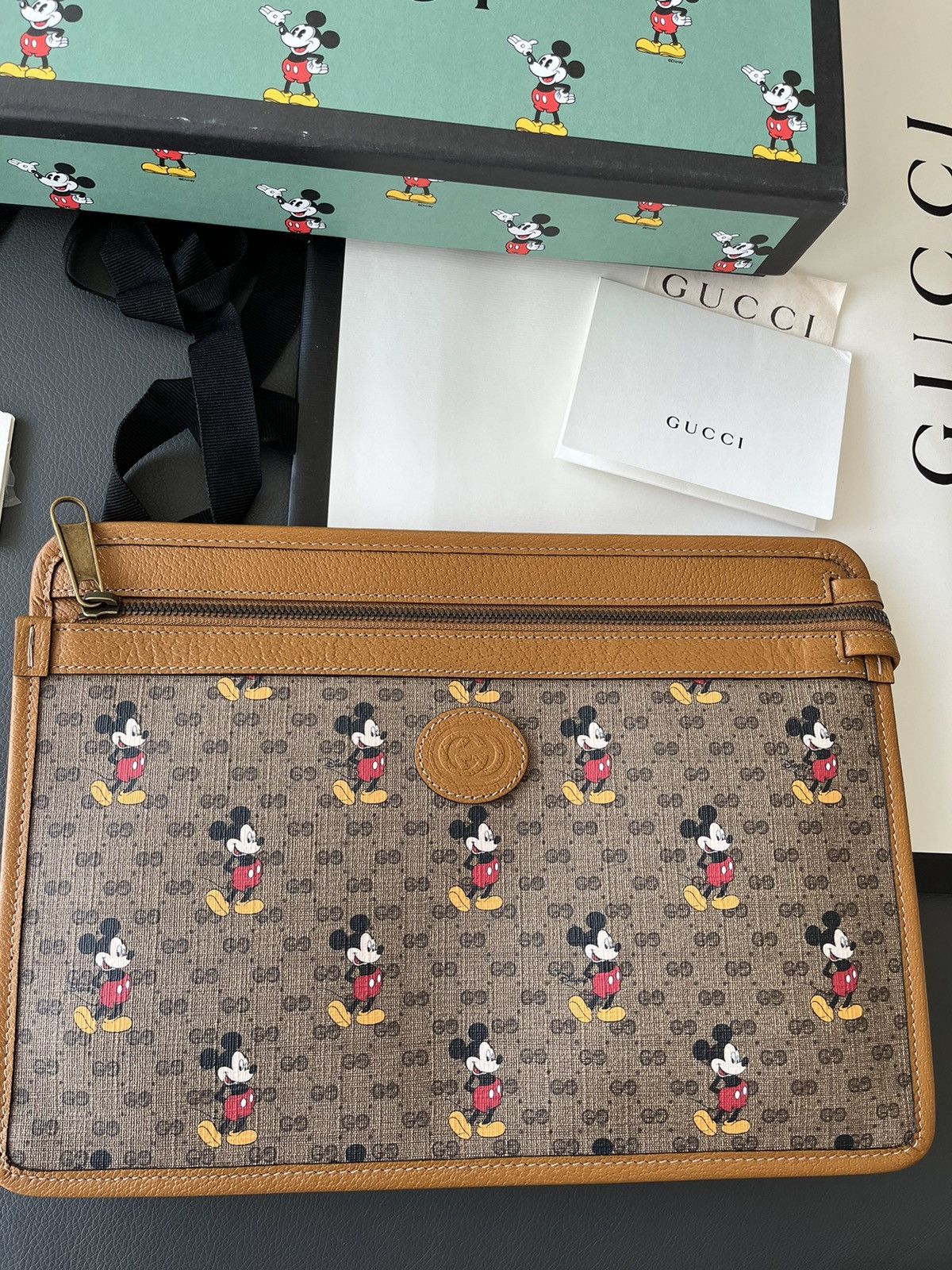 Disney × Gucci Super Runway Gucci x Disney Limited Edition Leather Pouch Size ONE SIZE - 14 Thumbnail