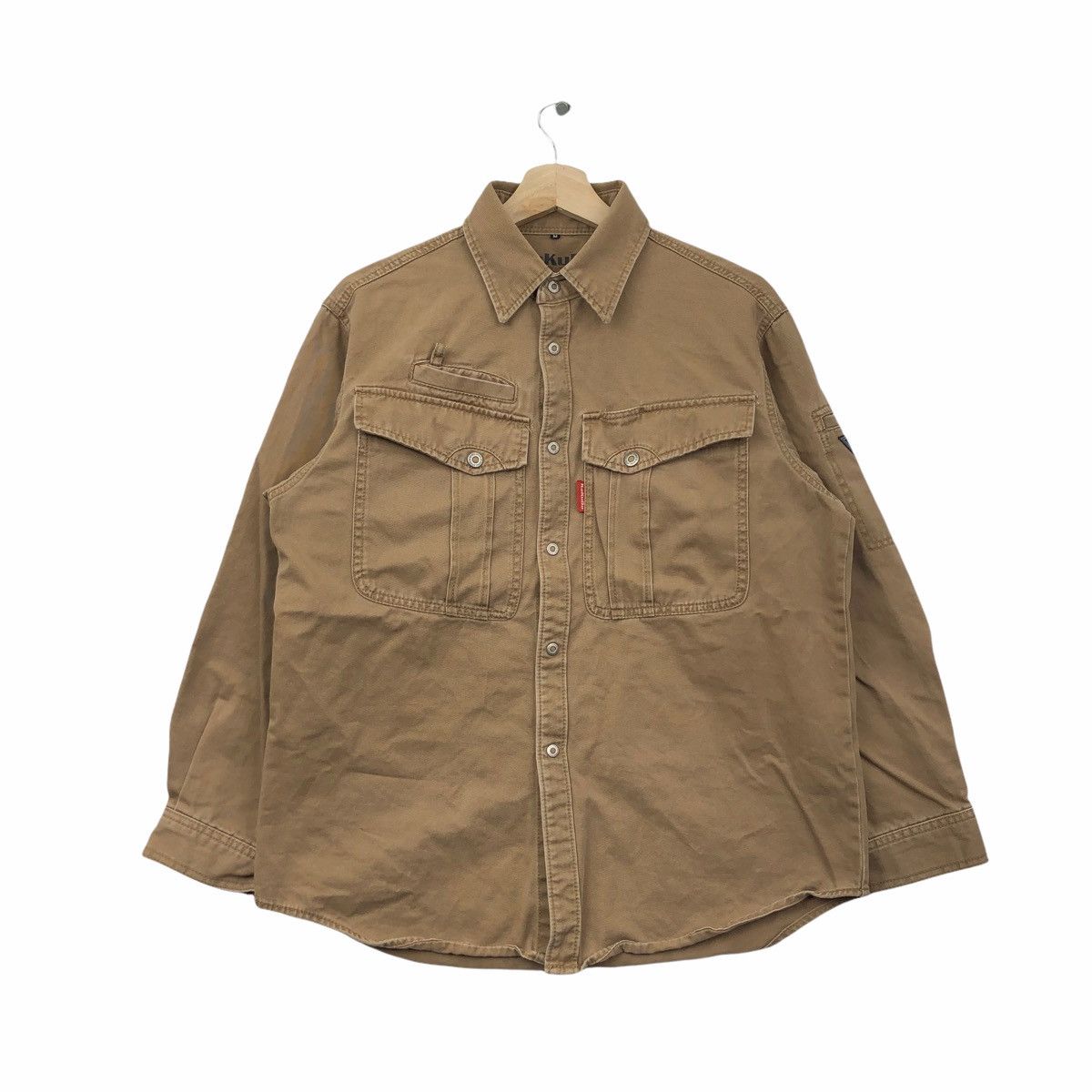 Vintage Kakudo Button Down Western Khakis Shirt