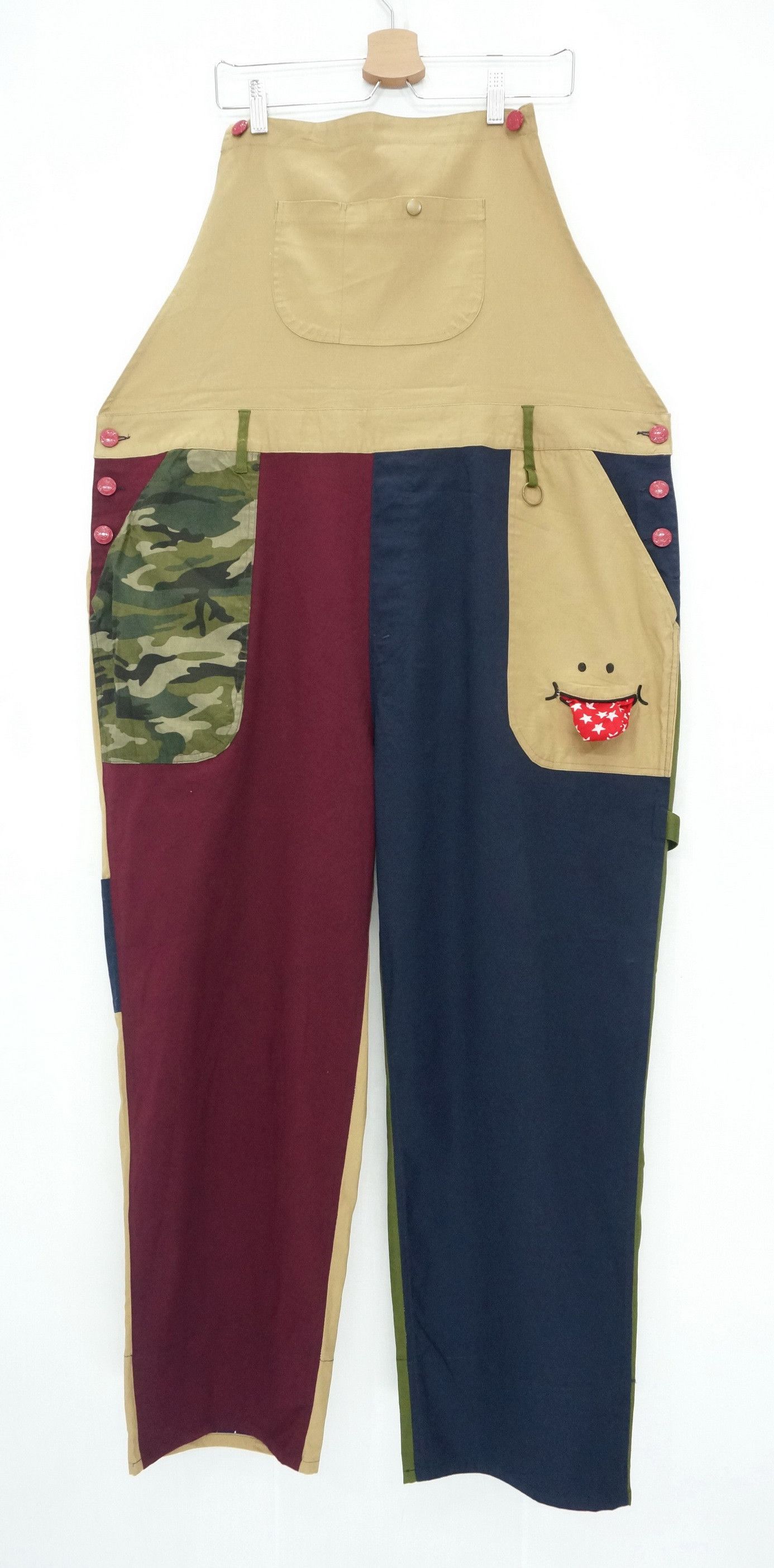 Japanese Brand Rare! UPSMILE Color Block Big Size Japan Overall ShipDHL Size US 44 / EU 60 - 2 Thumbnail