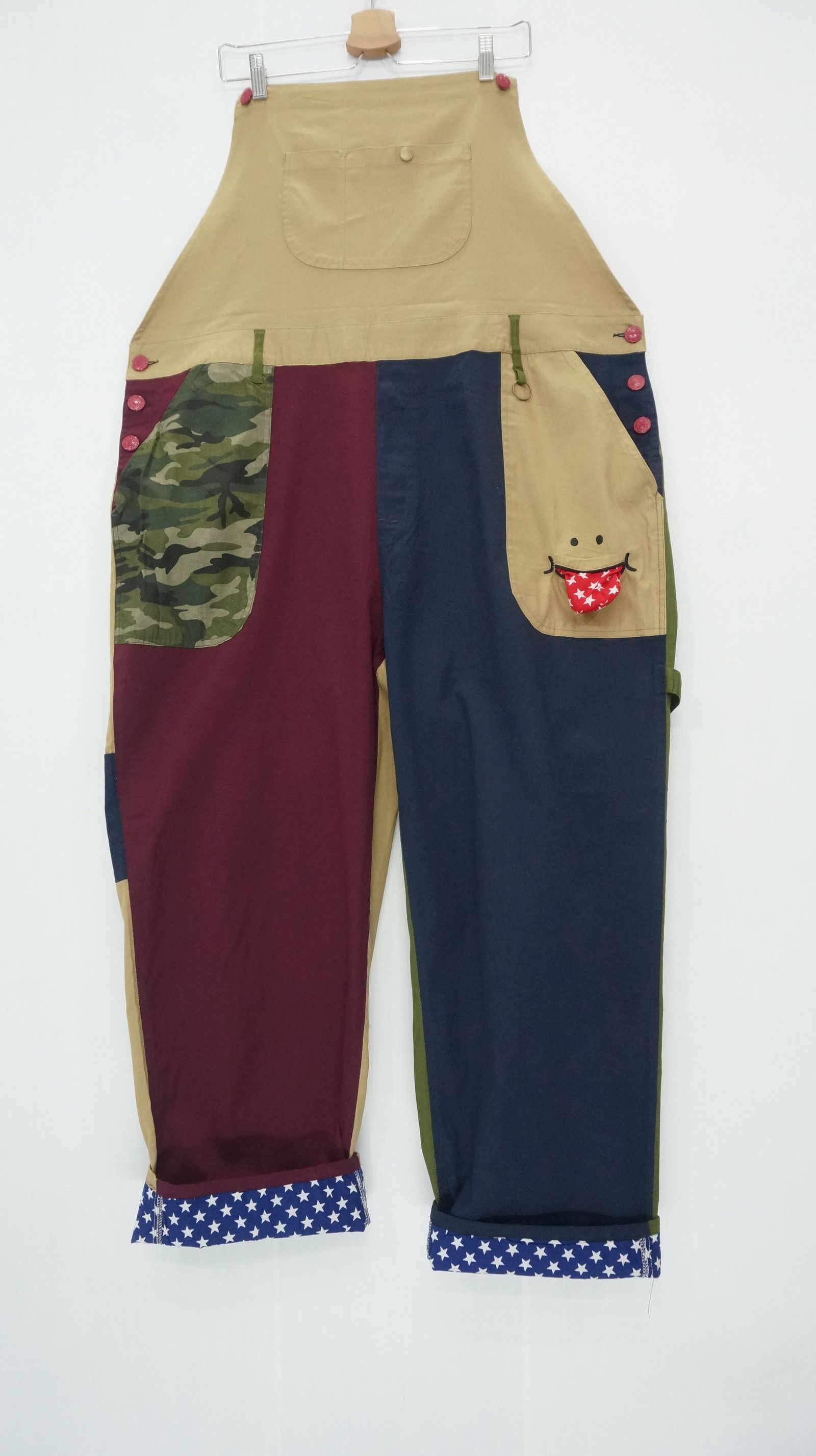 Japanese Brand Rare! UPSMILE Color Block Big Size Japan Overall ShipDHL Size US 44 / EU 60 - 9 Thumbnail