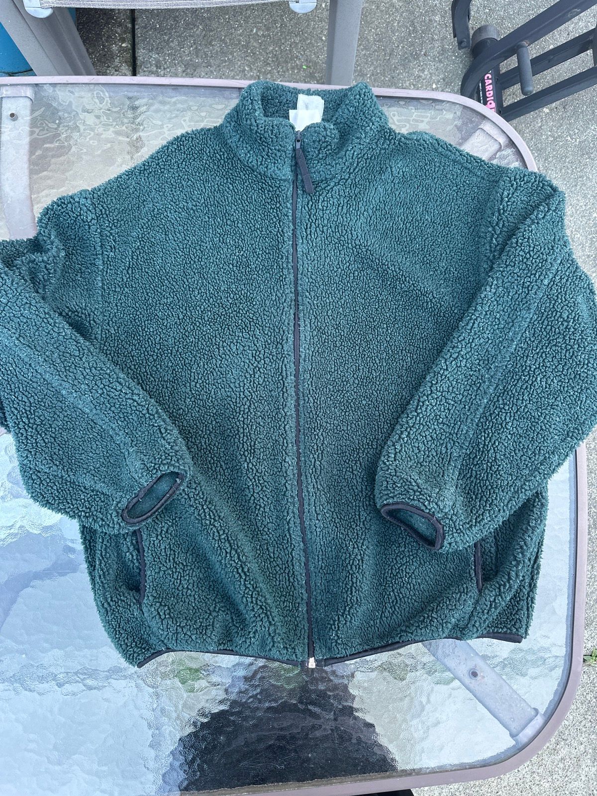 Vintage Vintage Speedo Fleece Jacket- Made in USA Forrest Green Size US M / EU 48-50 / 2 - 2 Preview