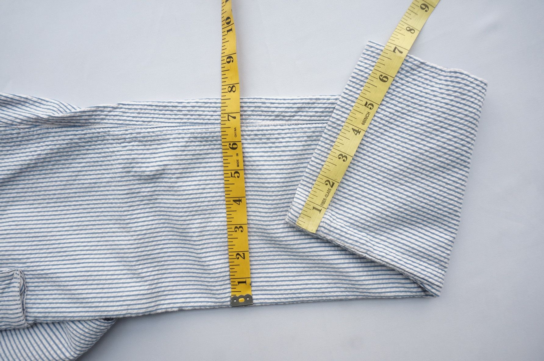 Japanese Brand 🔥MACKINTOSH PHILOSOPHY Seersucker Hickory Skinny Cargo Size US 29 - 20 Thumbnail