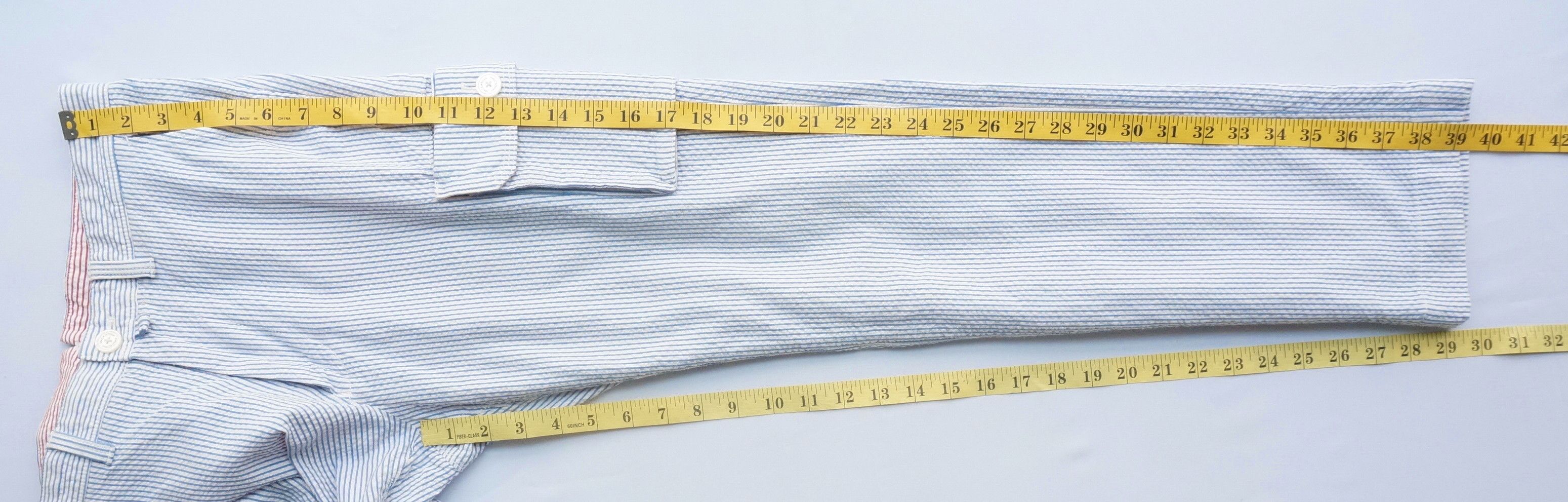 Japanese Brand 🔥MACKINTOSH PHILOSOPHY Seersucker Hickory Skinny Cargo Size US 29 - 19 Thumbnail