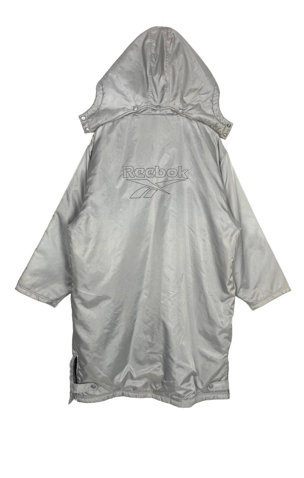 Reebok Vtg Reebok Deep Pile Inside Parka Hoodie Embroidery Big Logo Size US L / EU 52-54 / 3 - 1 Thumbnail