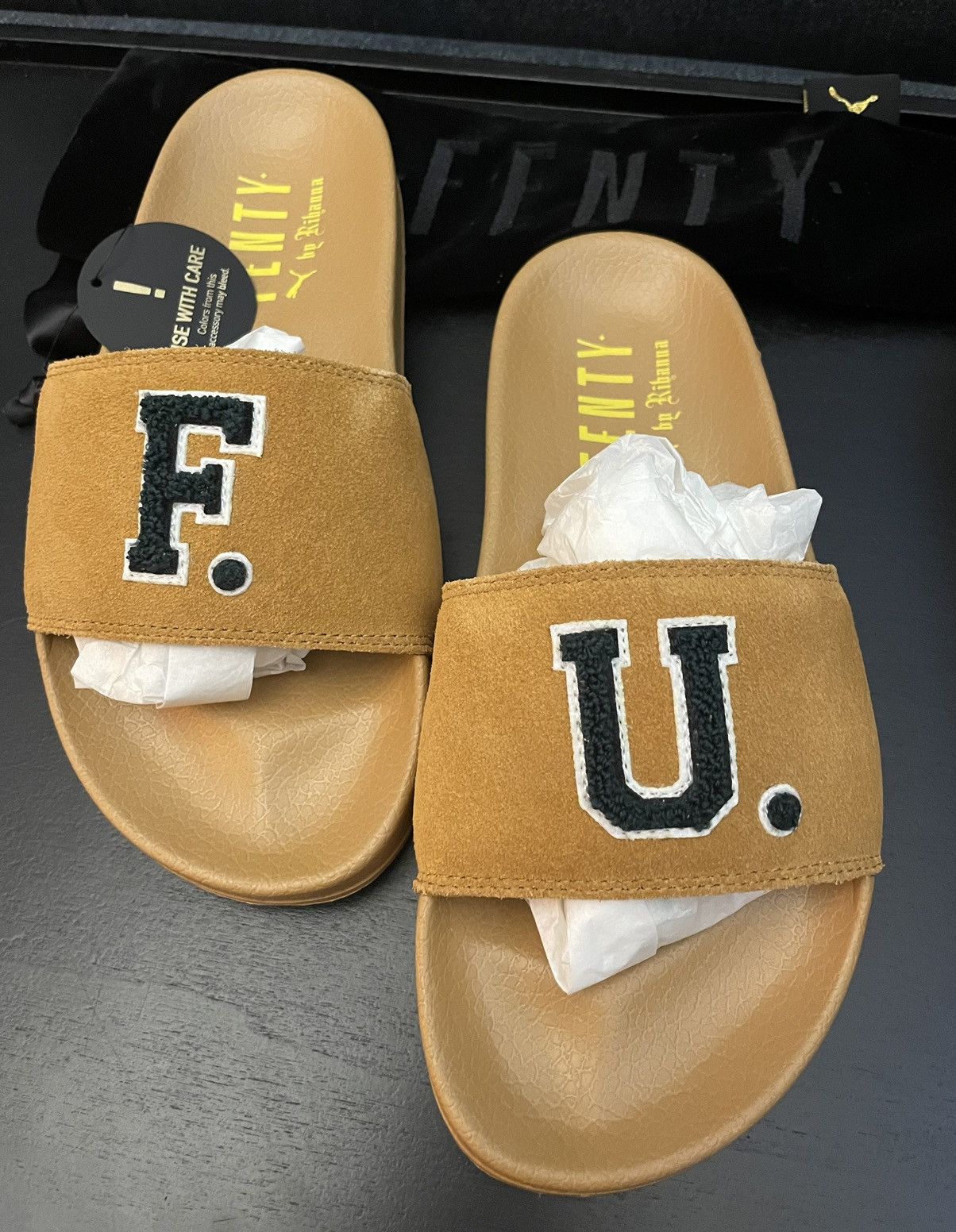 FENTY PUMA BY RIHANNA 'LeadCat' Slide FU Brown - Main Image