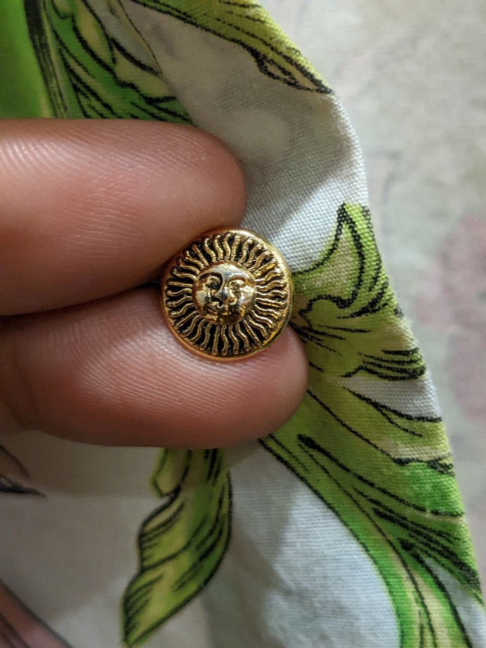 Other S/S 1973 G. VERSACE ALLOVER FULLPRINT PASTEL BAROQUE MEDUSA Size US XS / EU 42 / 0 - 24 Thumbnail