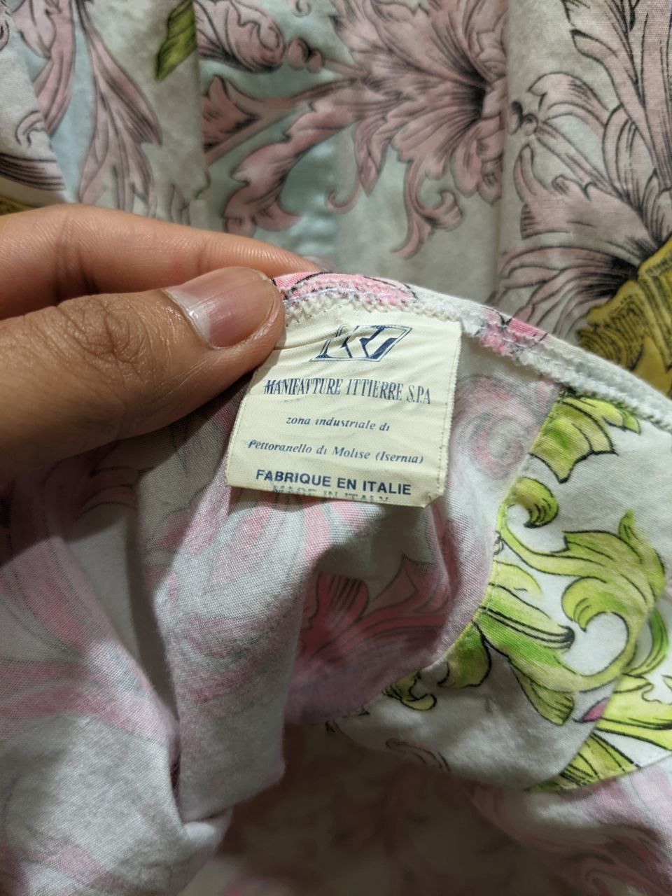 Other S/S 1973 G. VERSACE ALLOVER FULLPRINT PASTEL BAROQUE MEDUSA Size US XS / EU 42 / 0 - 4 Thumbnail