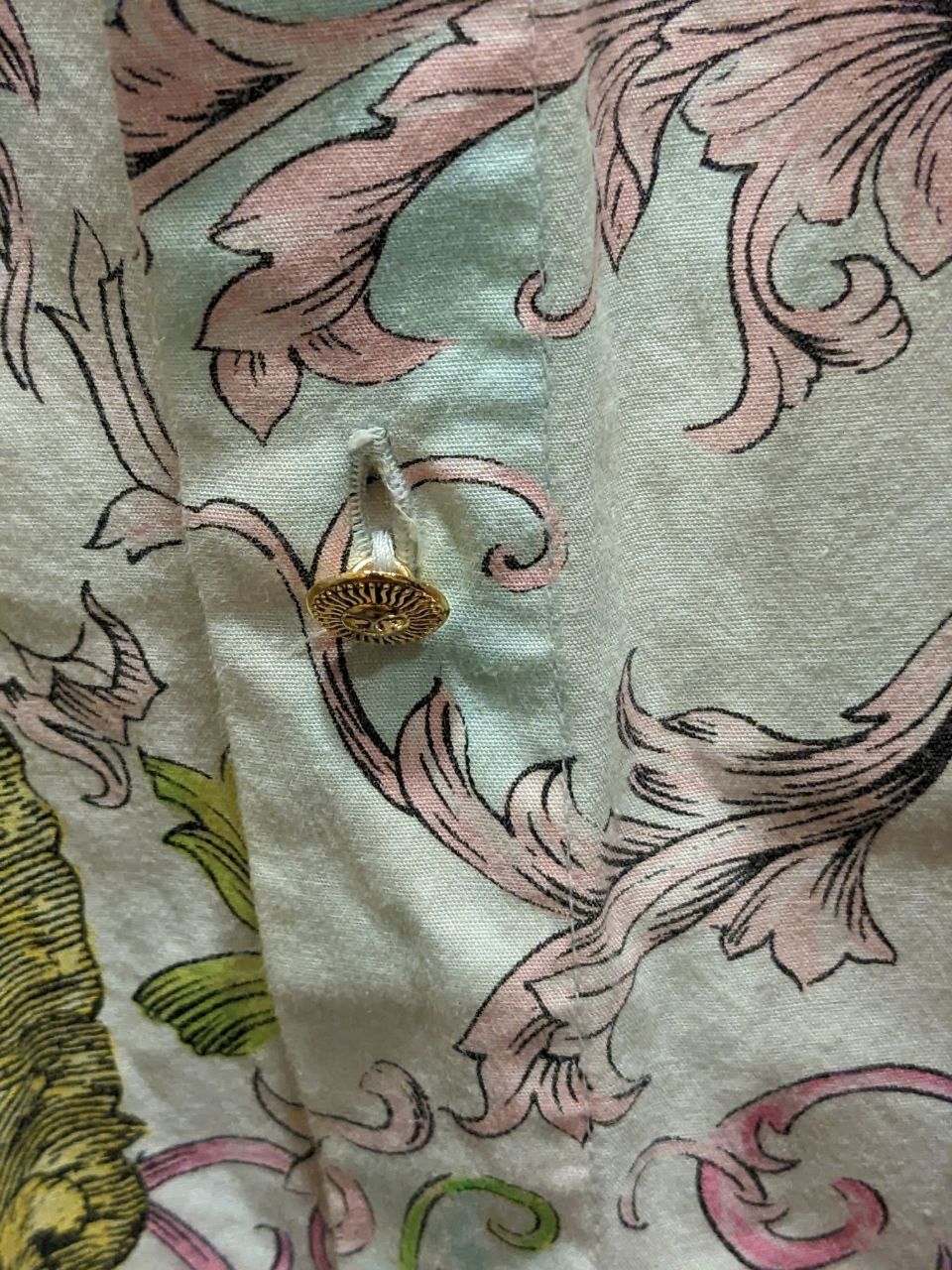 Other S/S 1973 G. VERSACE ALLOVER FULLPRINT PASTEL BAROQUE MEDUSA Size US XS / EU 42 / 0 - 23 Thumbnail