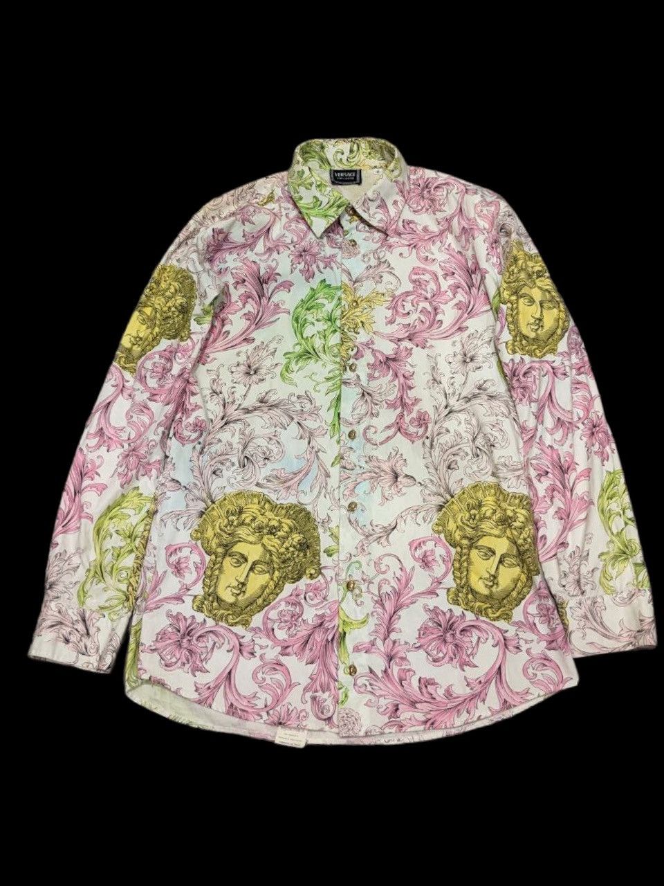 Other S/S 1973 G. VERSACE ALLOVER FULLPRINT PASTEL BAROQUE MEDUSA Size US XS / EU 42 / 0 - 1 Thumbnail