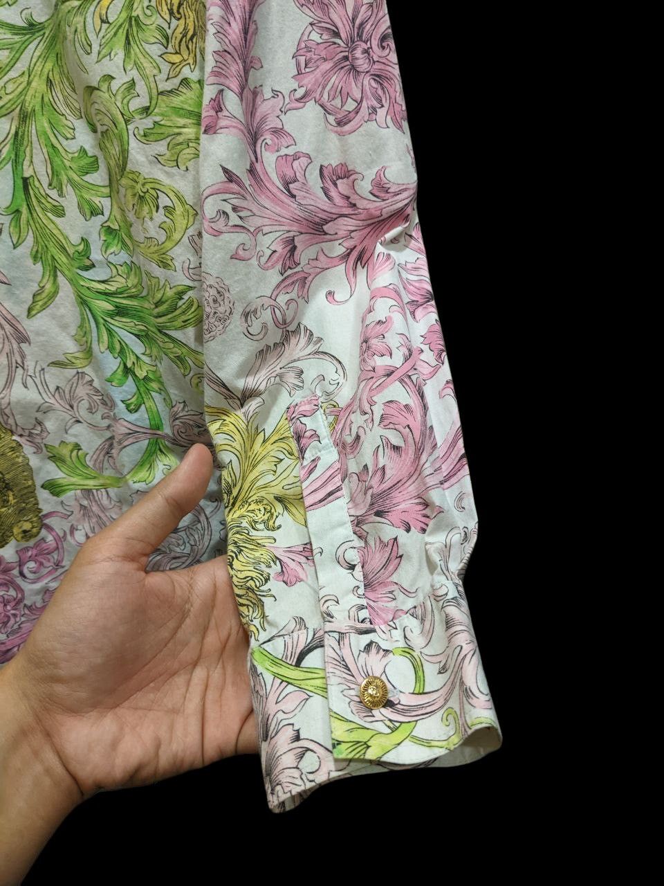 Other S/S 1973 G. VERSACE ALLOVER FULLPRINT PASTEL BAROQUE MEDUSA Size US XS / EU 42 / 0 - 9 Thumbnail