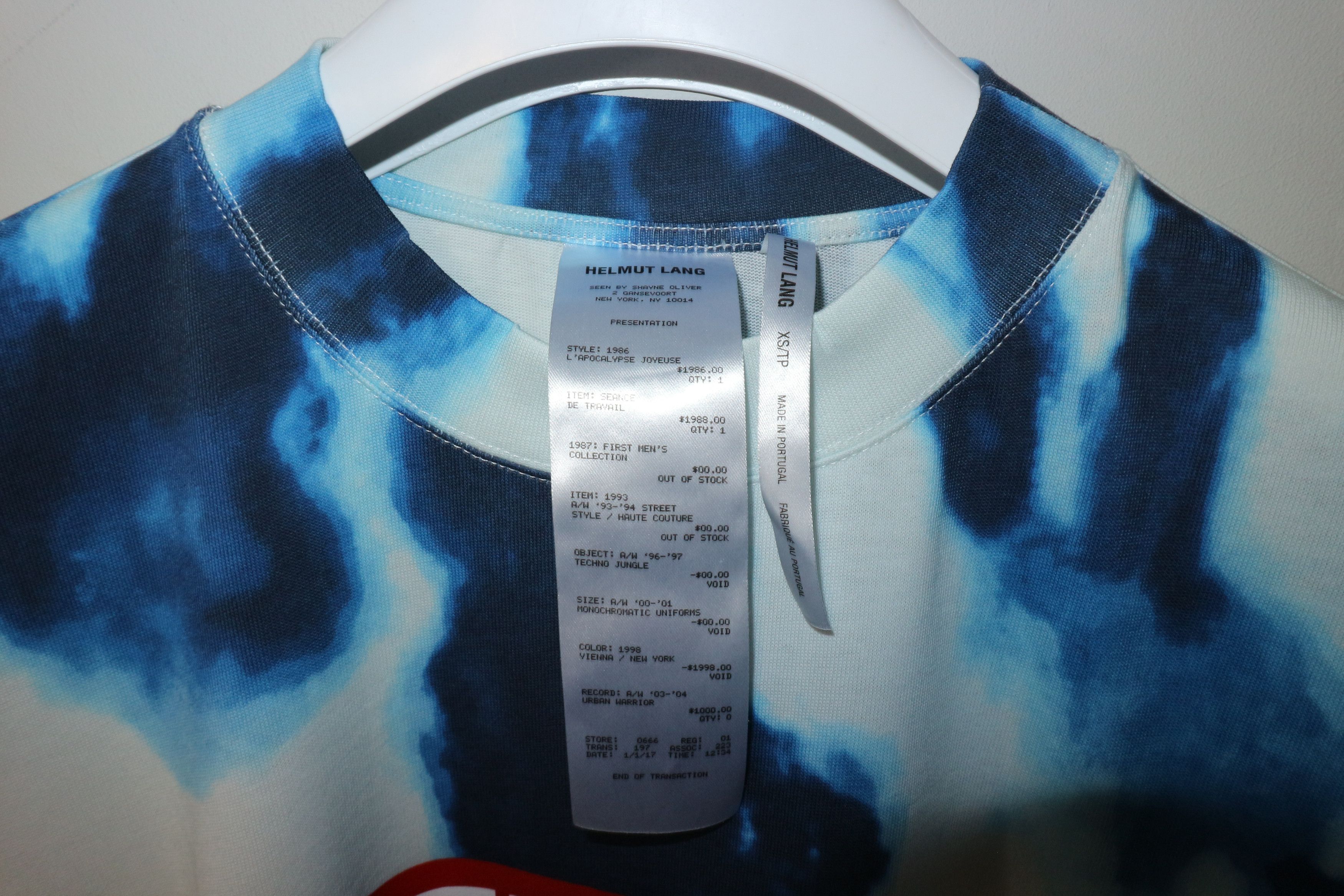 Helmut Lang Spring tour 2018 logo t-shirt Size US XS / EU 42 / 0 - 3 Thumbnail