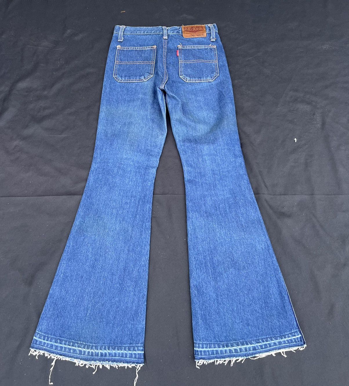 Big John Vintage 70s Big John Japan Fade Denim Super Flare Jeans Size US 28 / EU 44 - 5 Thumbnail
